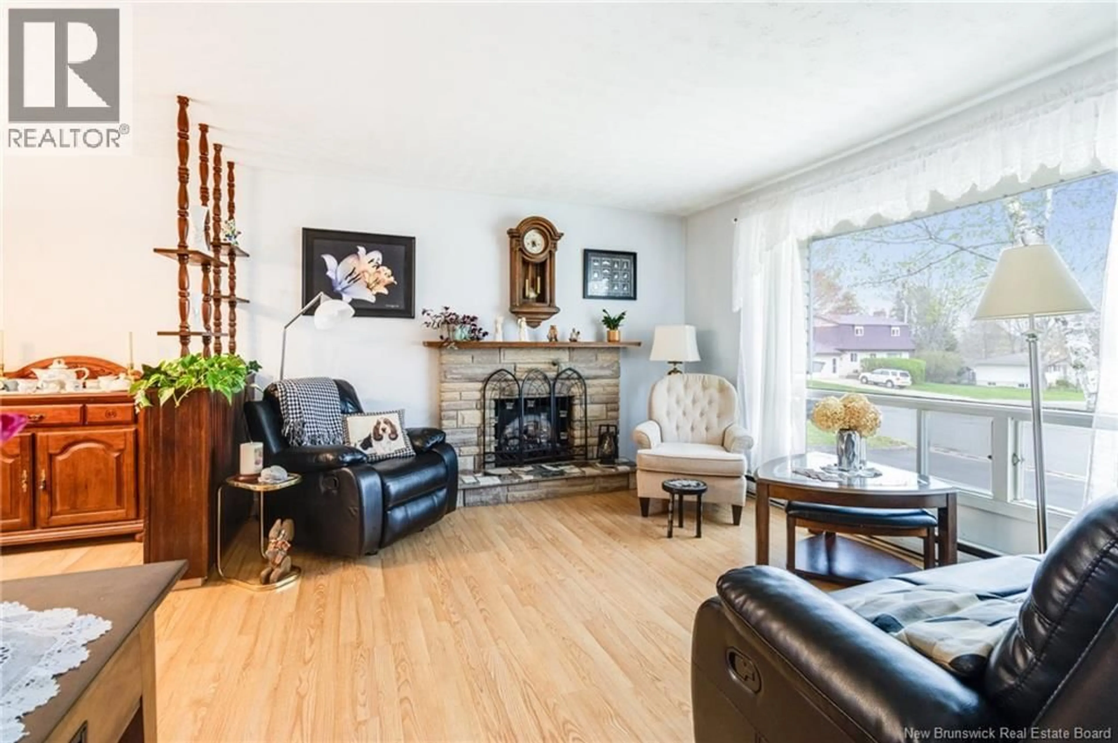 Living room with furniture, wood/laminate floor for 50 WILLIAM STREET, Fredericton New Brunswick E3A4V8