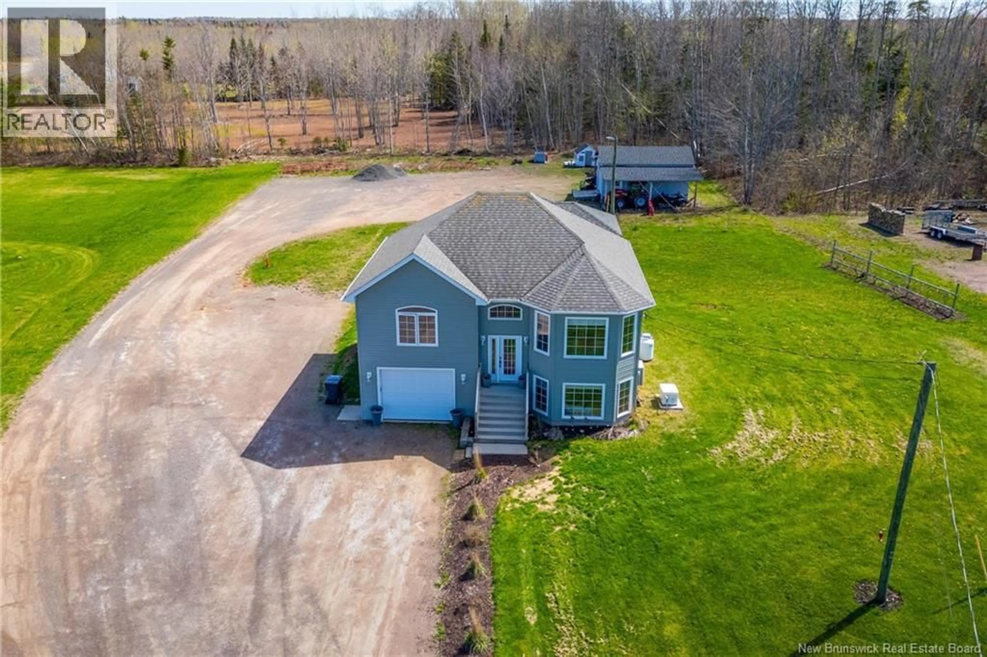 A pic from outside/outdoor area/front of a property/back of a property/a pic from drone, water/lake/river/ocean view for 325 TROIS RUISSEAUX, Trois Ruisseaux New Brunswick E4N3A4