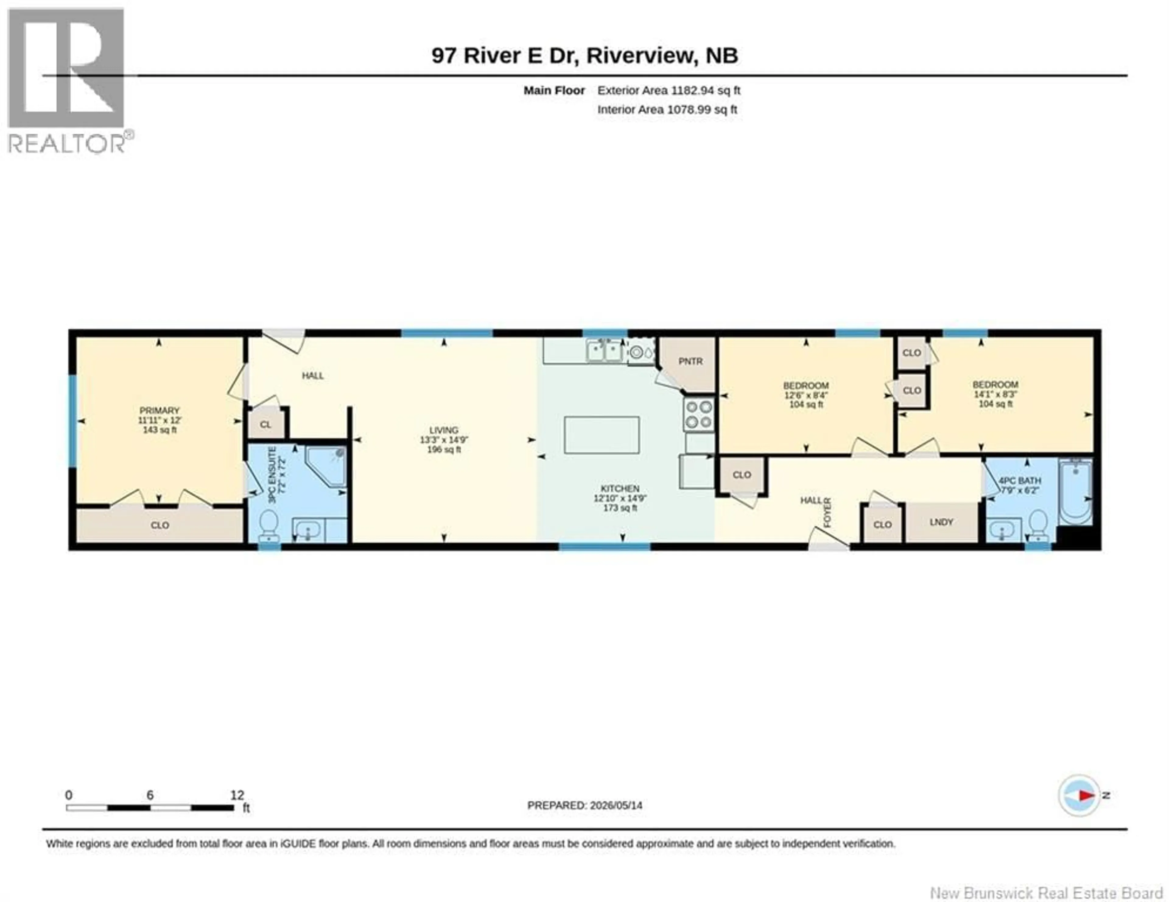 Floor plan for 97 RIVER EAST DRIVE, Riverview New Brunswick E1B5B1
