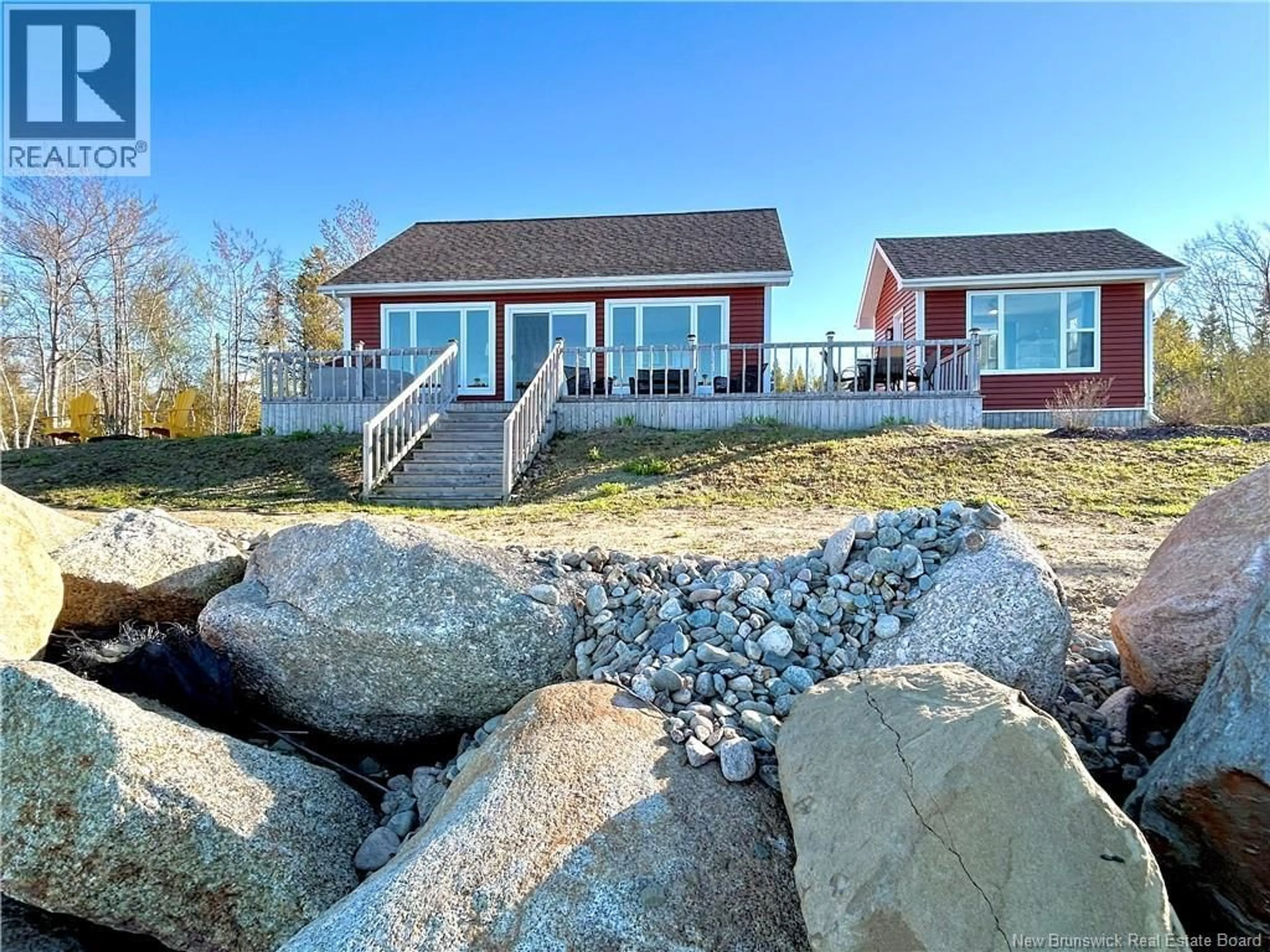 A pic from outside/outdoor area/front of a property/back of a property/a pic from drone, water/lake/river/ocean view for 6 SUNNY LANE, Napan New Brunswick E1V0E1