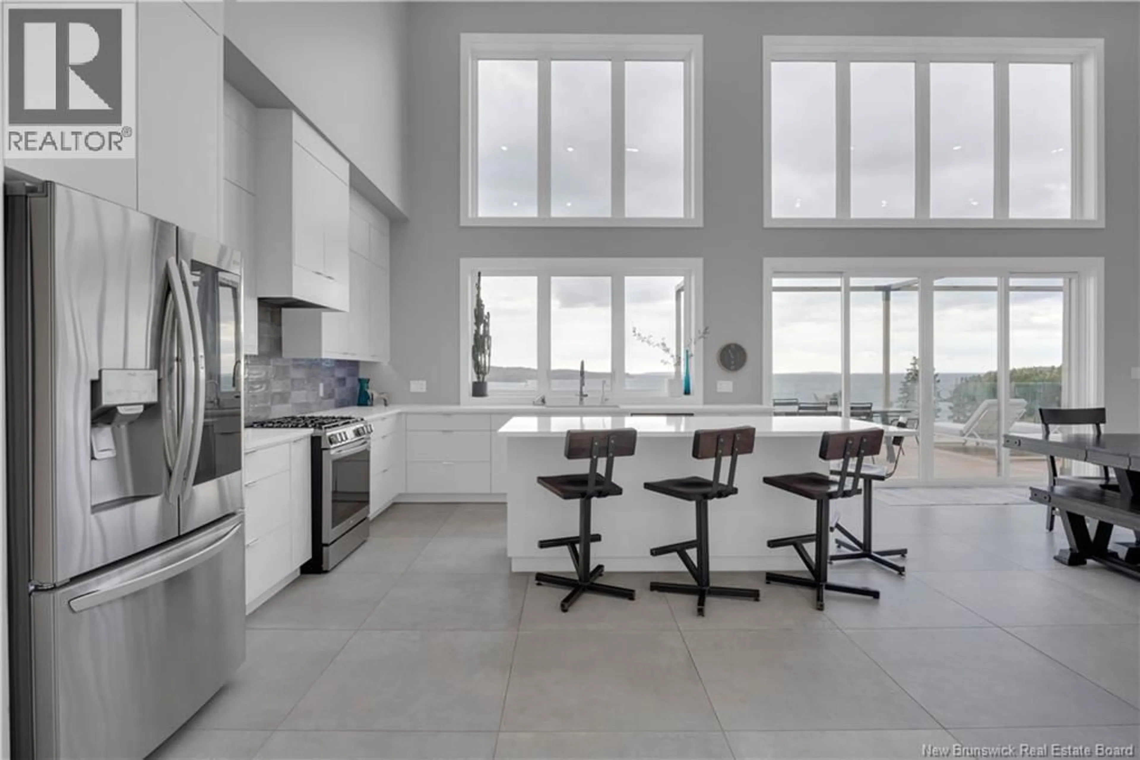 Contemporary kitchen, ceramic/tile floor for 19 - 30 WAITES LANE, Beaver Harbour New Brunswick E5H1K8