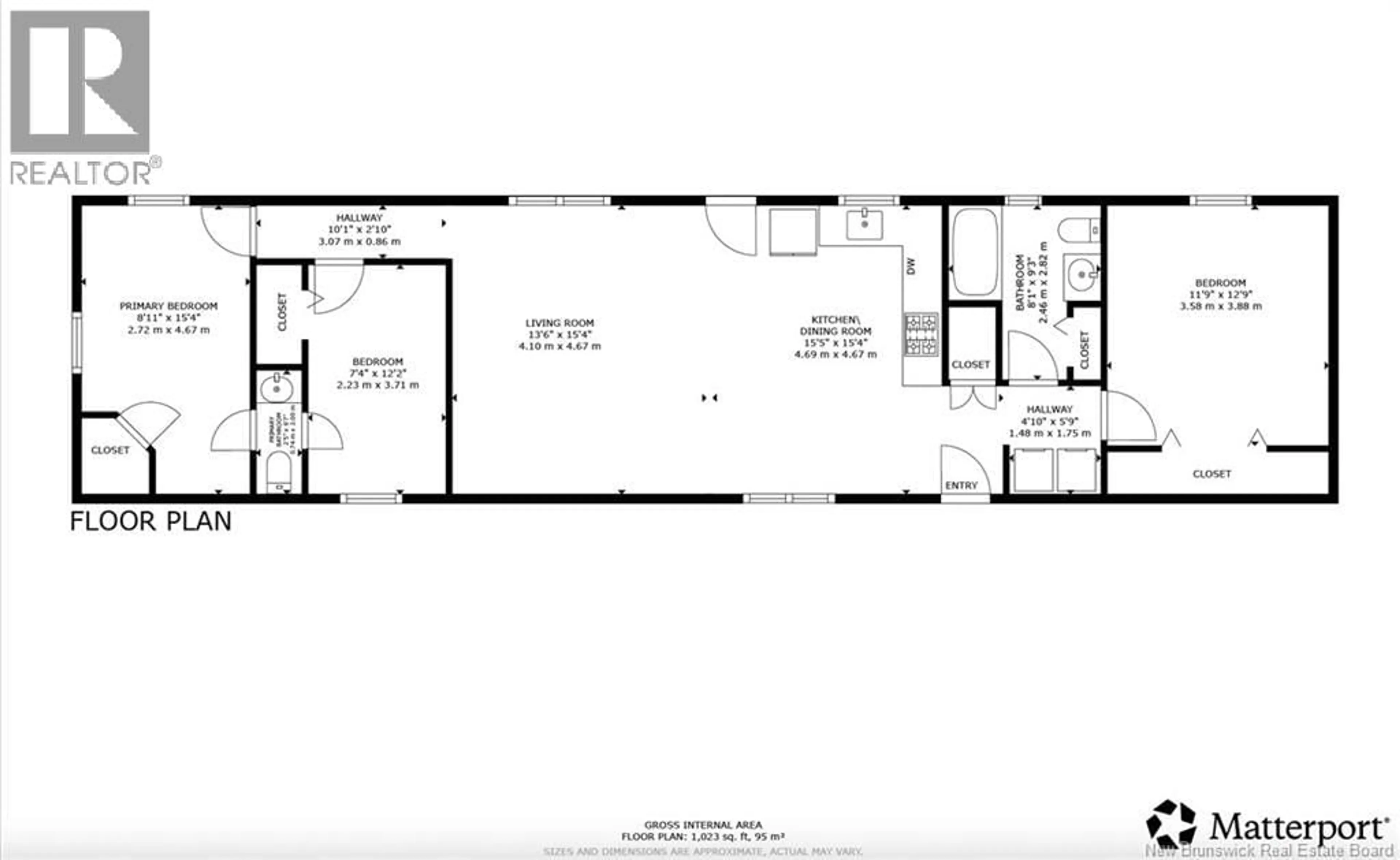 Floor plan for 41 ELMDALE CRESCENT, Fredericton New Brunswick E3B6P9