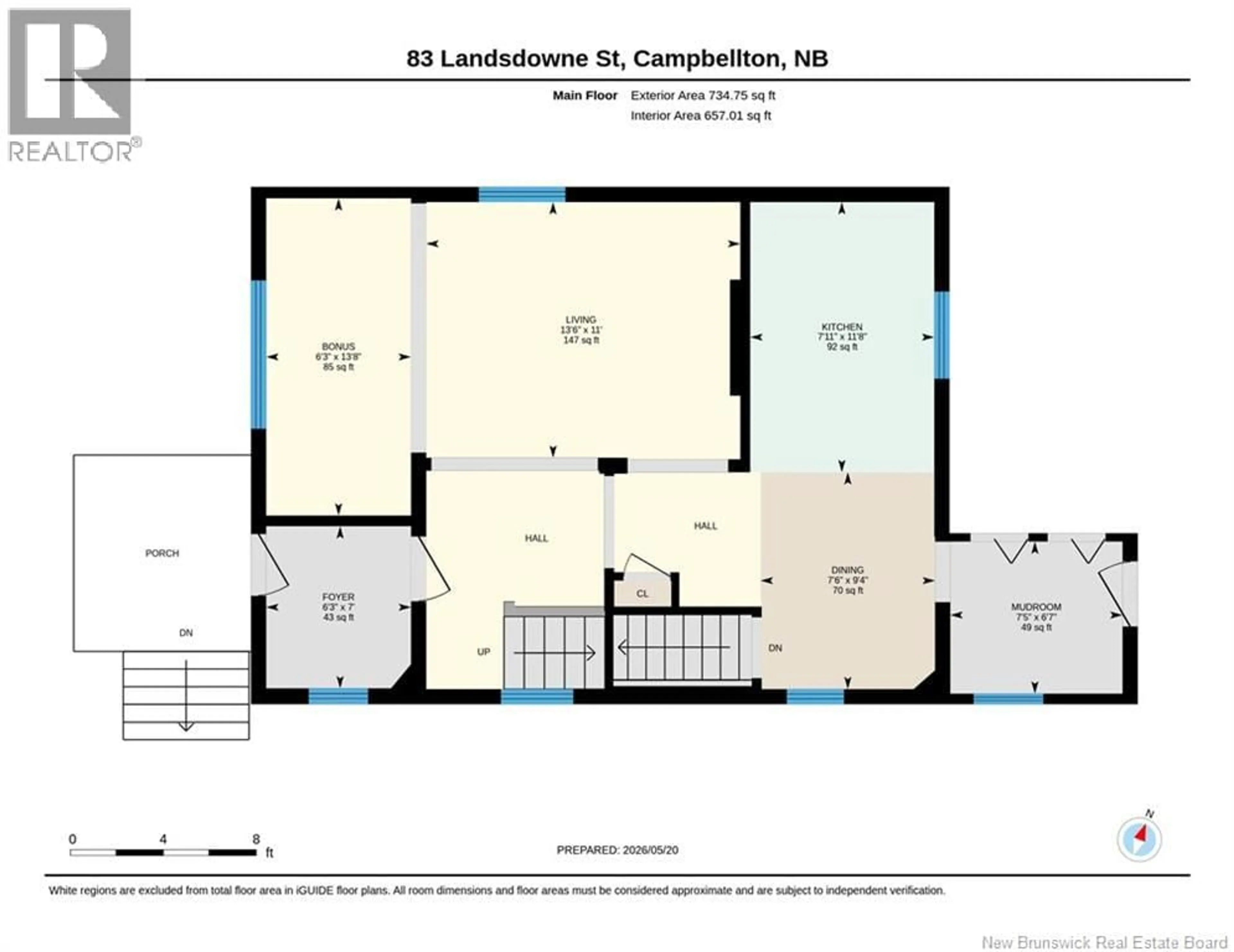 Floor plan for 83 LANSDOWNE STREET, Campbellton New Brunswick E3N2M4