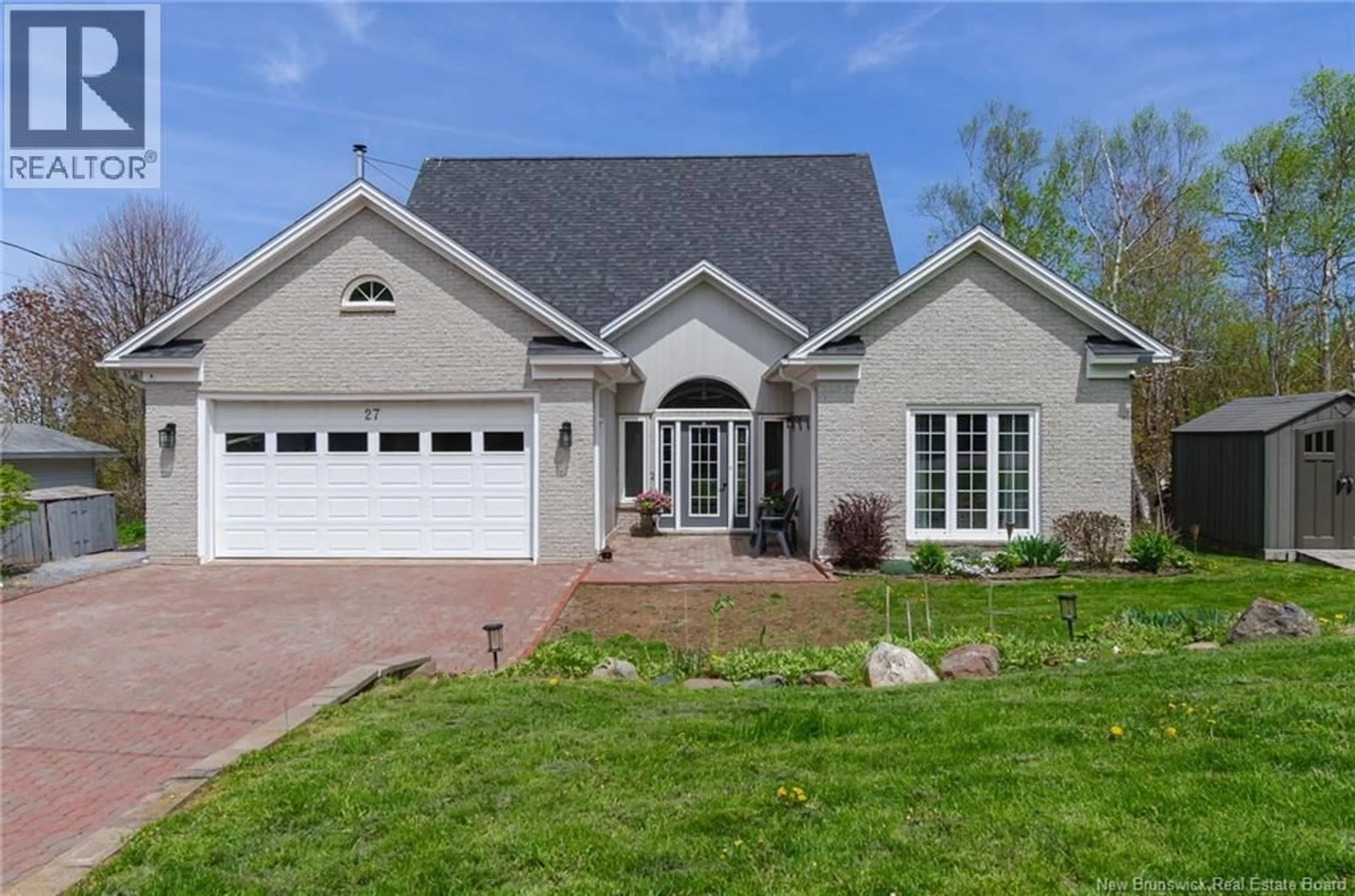 Home with brick exterior material, street for 27 SUNSET CRESCENT, Grand Bay-Westfield New Brunswick E5K2W3