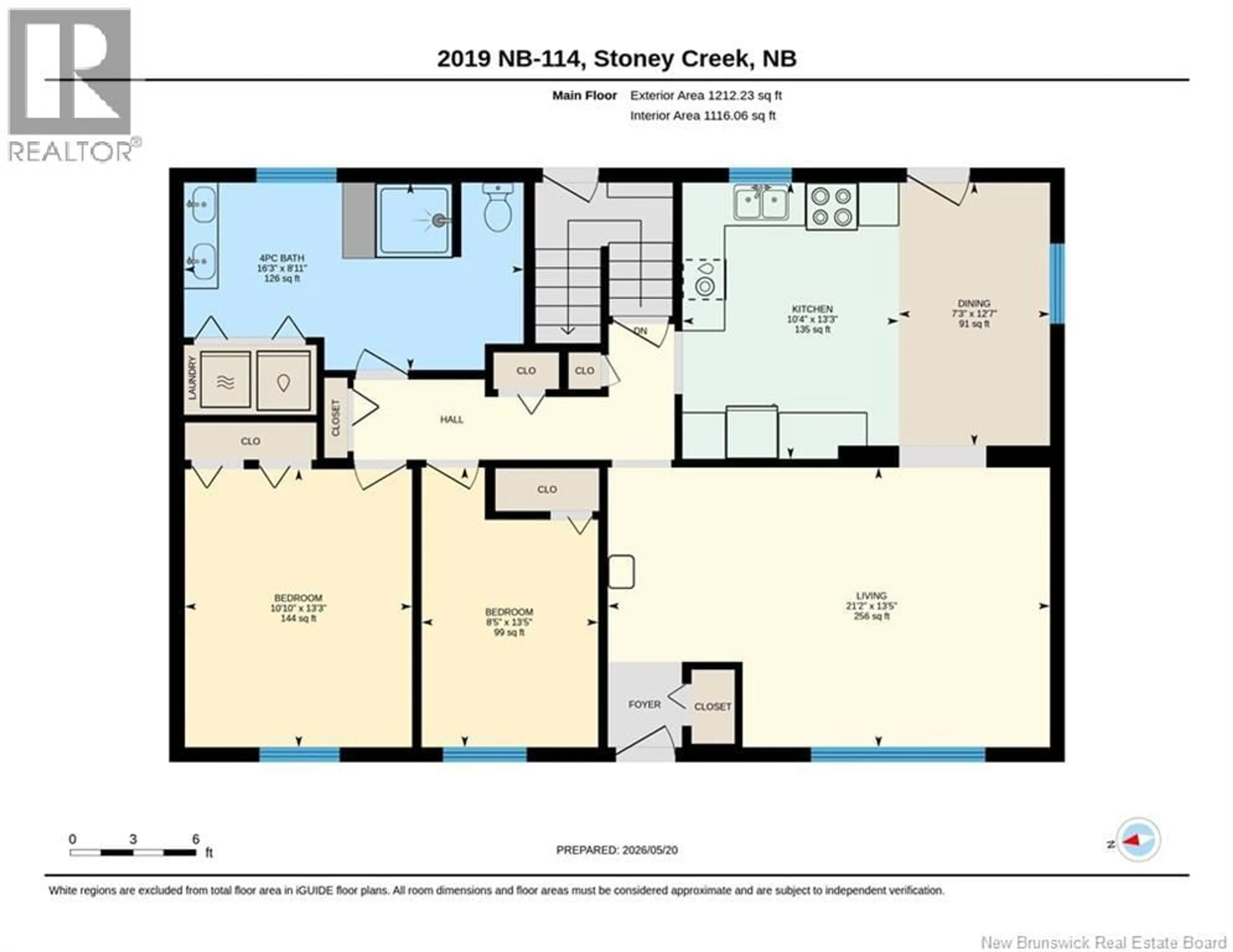 Floor plan for 2019 ROUTE 114, Stoney Creek New Brunswick E1J2J8