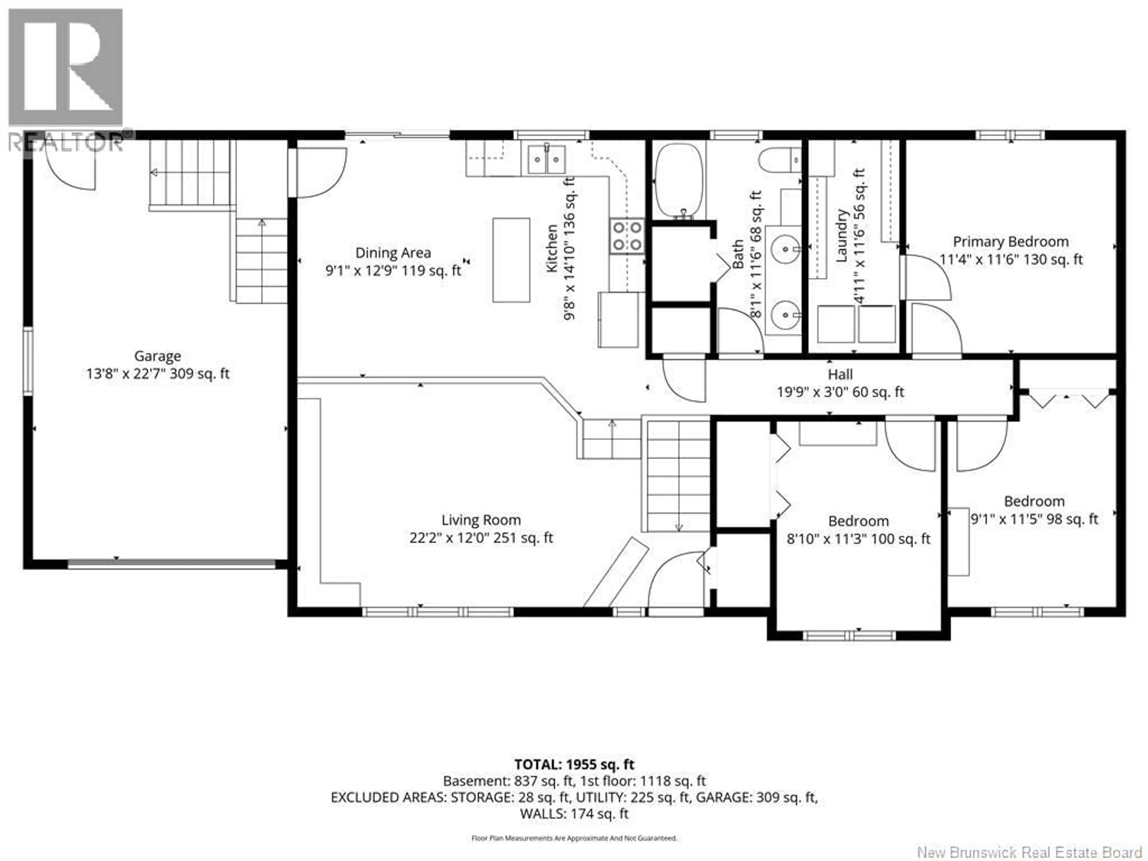 Floor plan for 123 FABIEN STREET, Dieppe New Brunswick E1A8S2