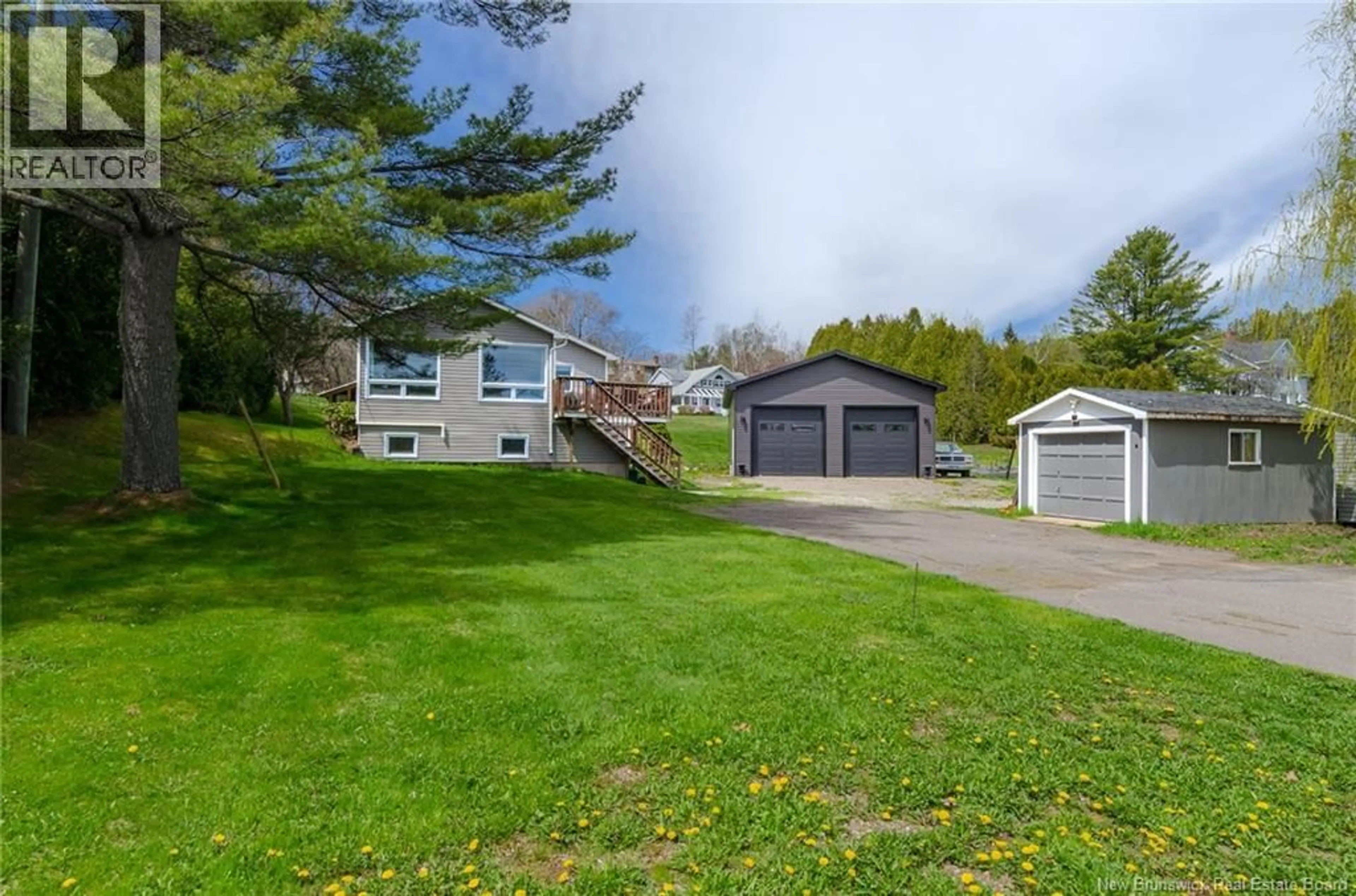 A pic from outside/outdoor area/front of a property/back of a property/a pic from drone, water/lake/river/ocean view for 97 NEREPIS ROAD, Grand Bay-Westfield New Brunswick E5K0A3