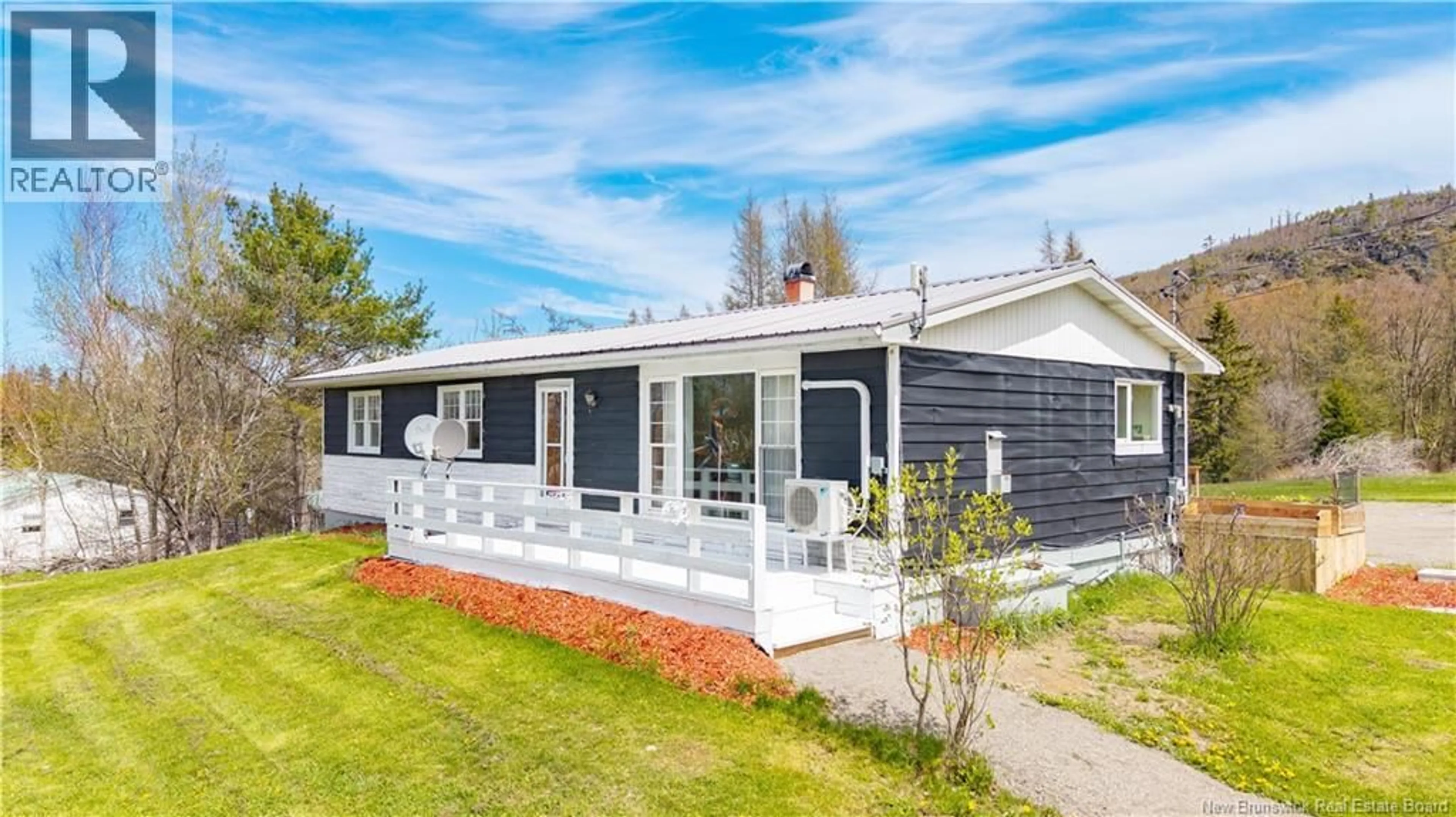 Home with vinyl exterior material, street for 3649 ROUTE 127, Bayside New Brunswick E5B2T1