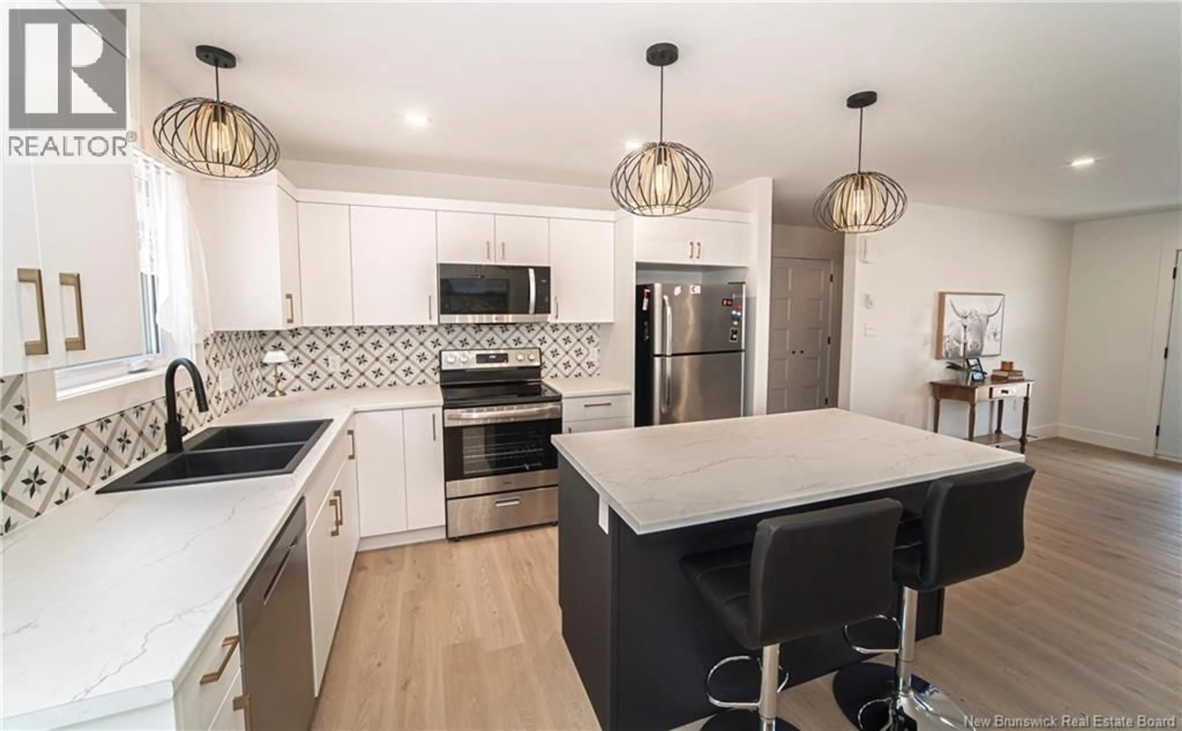 Contemporary kitchen, ceramic/tile floor for 8 BONNIEWAY DRIVE, Waasis New Brunswick E3B0S9