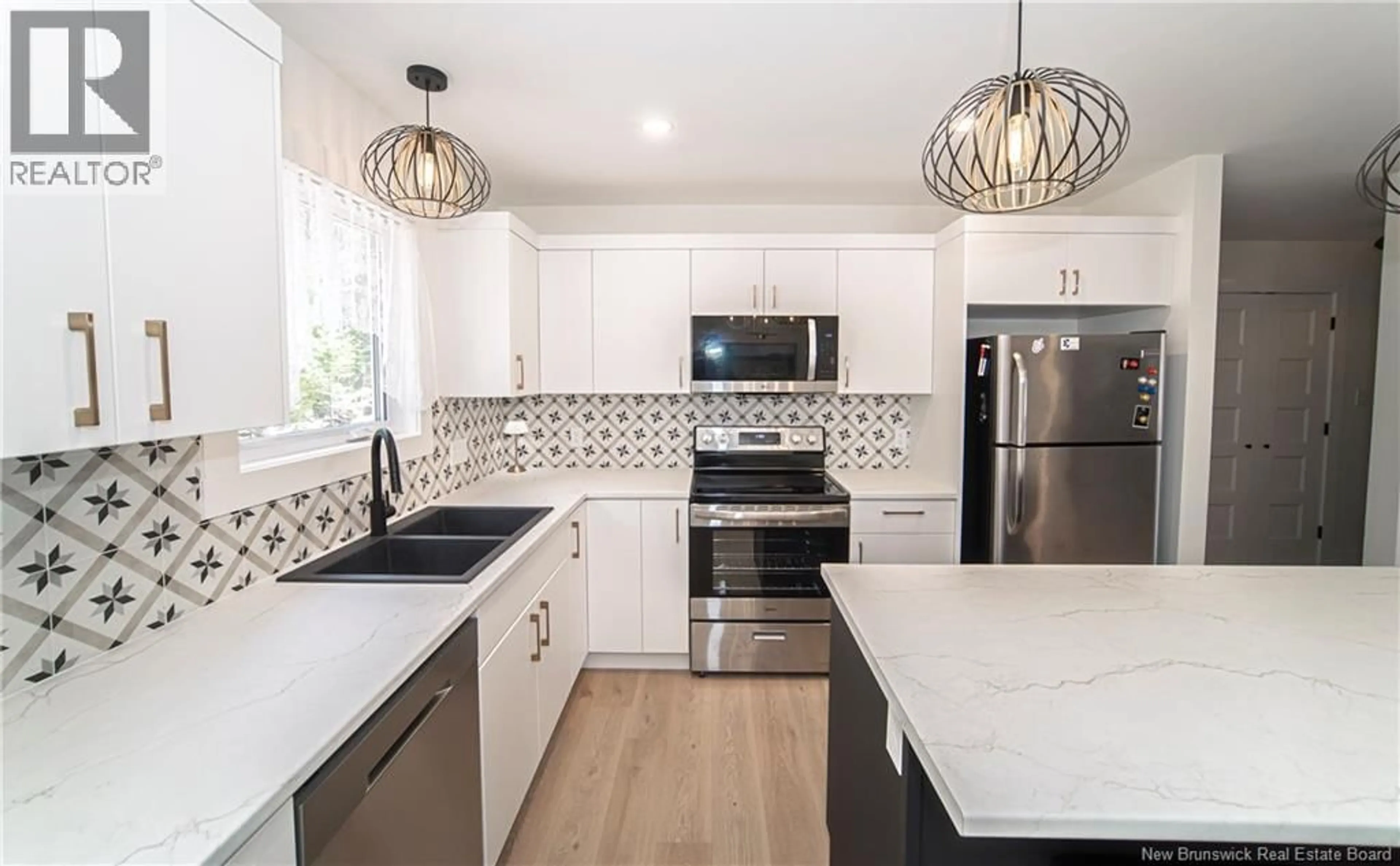 Contemporary kitchen, ceramic/tile floor for 8 BONNIEWAY DRIVE, Waasis New Brunswick E3B0S9