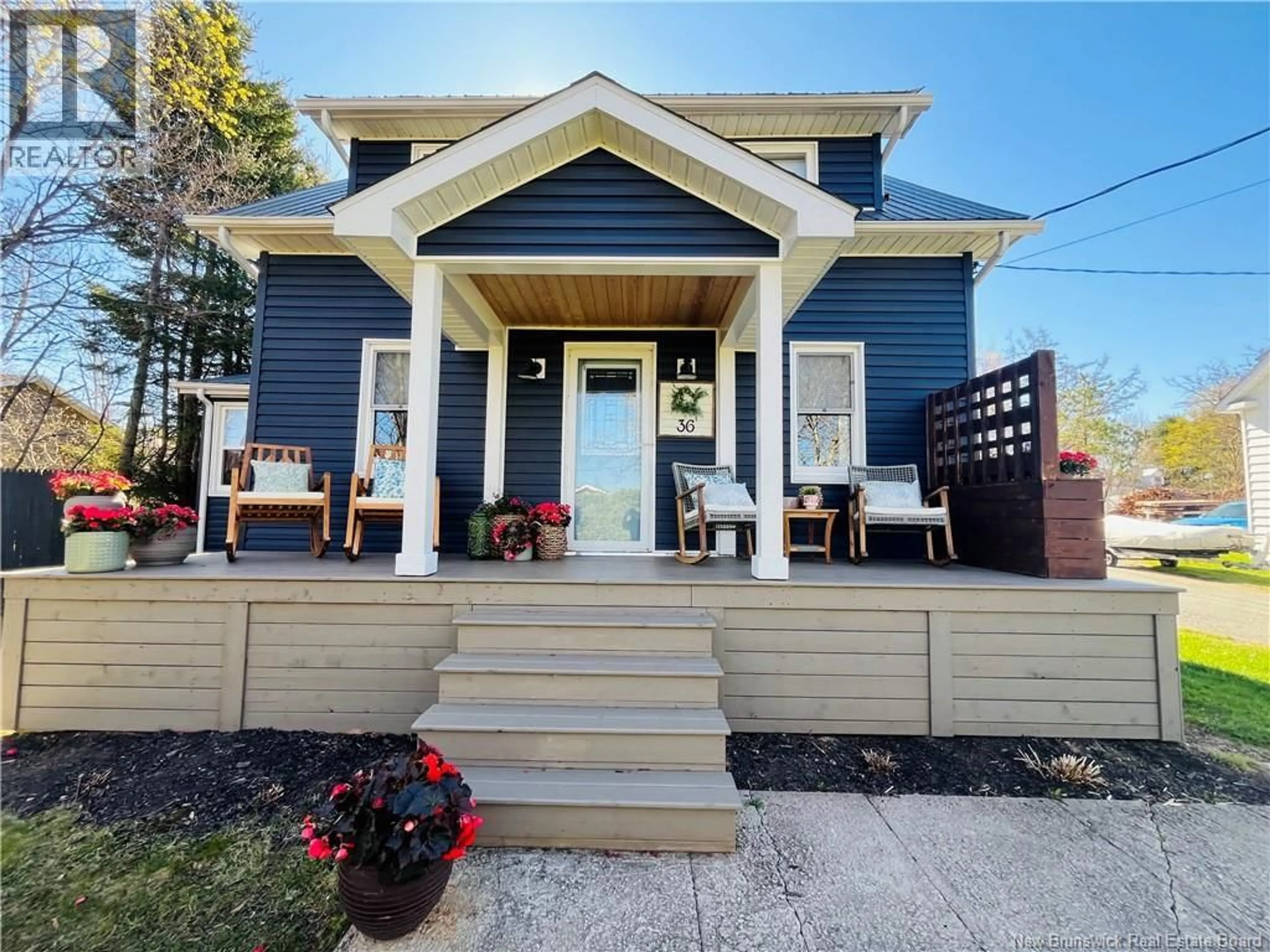 Home with vinyl exterior material, street for 36 ST. PATRICKS DRIVE, Miramichi New Brunswick E1N5V5