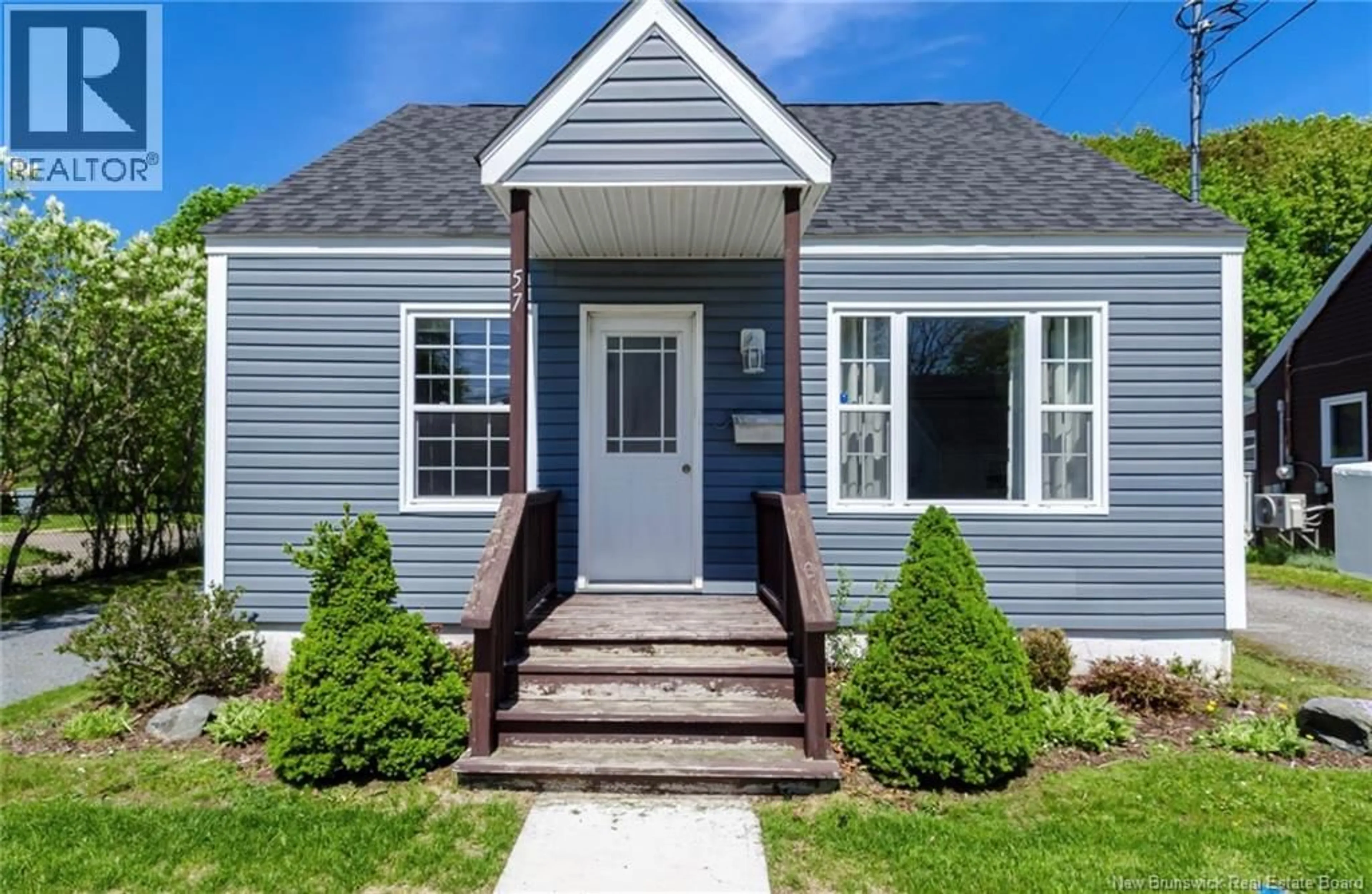 Home with vinyl exterior material, street for 57 WELLESLEY AVENUE, Saint John New Brunswick E2K2V5
