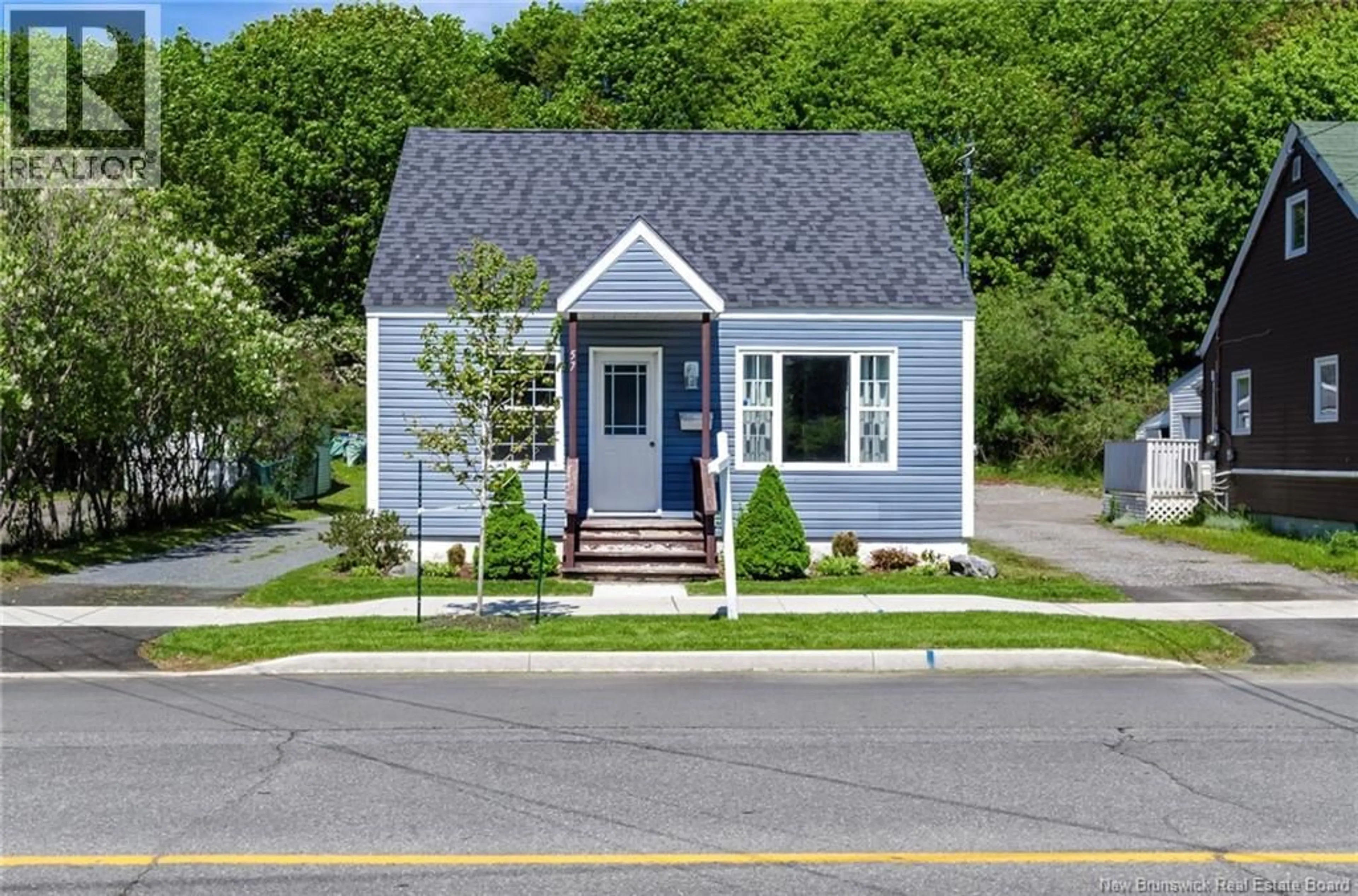Home with vinyl exterior material, street for 57 WELLESLEY AVENUE, Saint John New Brunswick E2K2V5