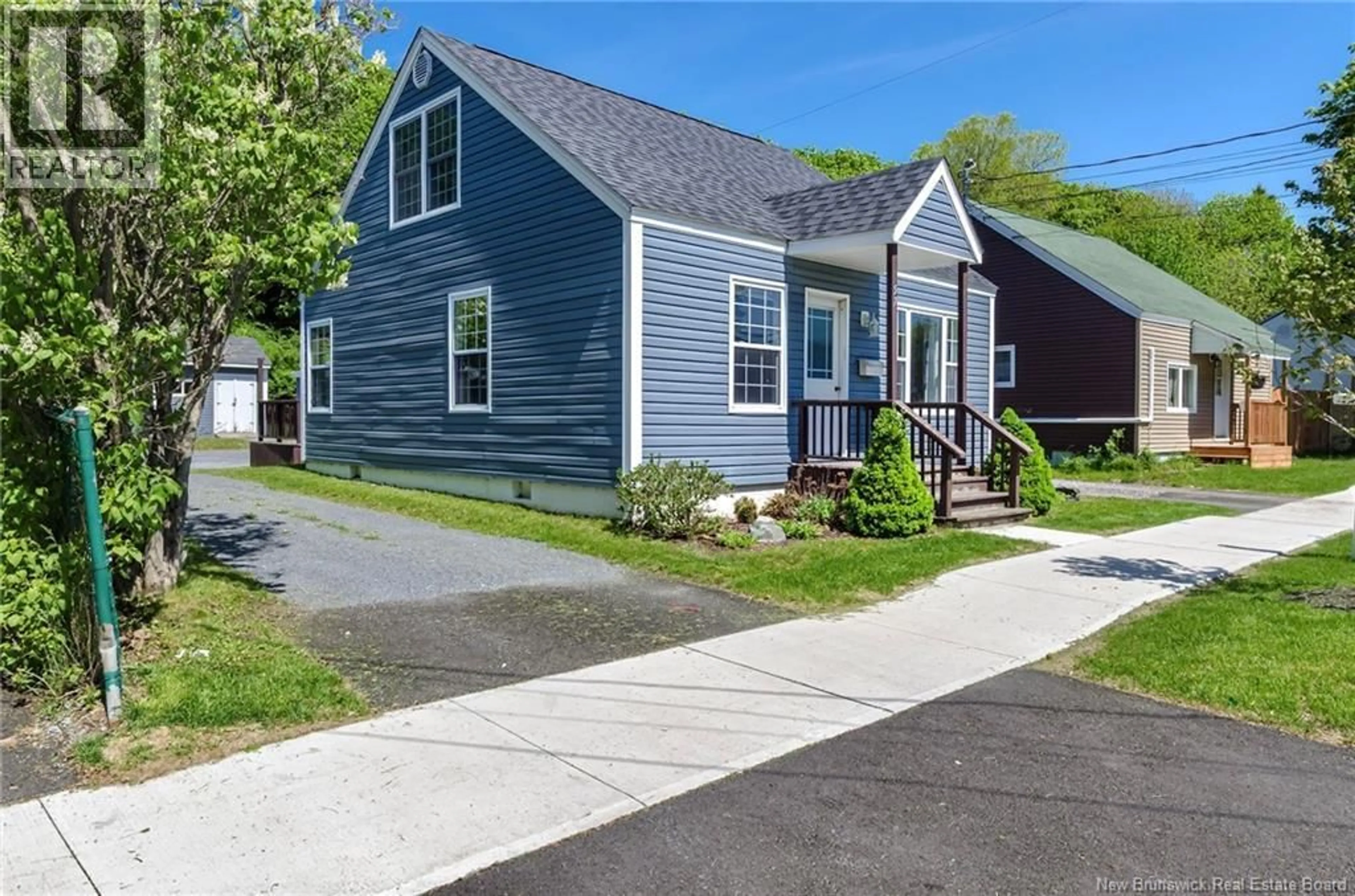 Home with vinyl exterior material, street for 57 WELLESLEY AVENUE, Saint John New Brunswick E2K2V5