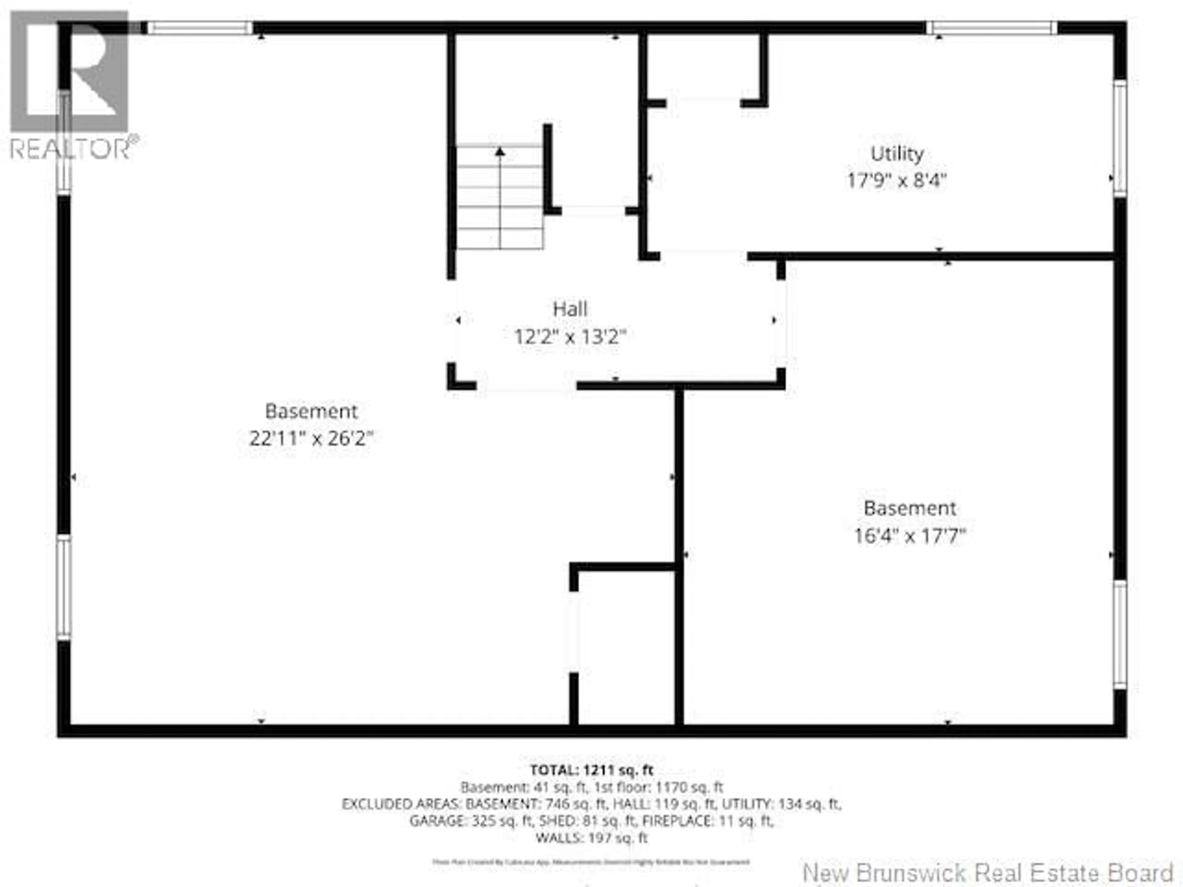 Floor plan for 114 CHALEUR STREET, Charlo New Brunswick E8E2E8