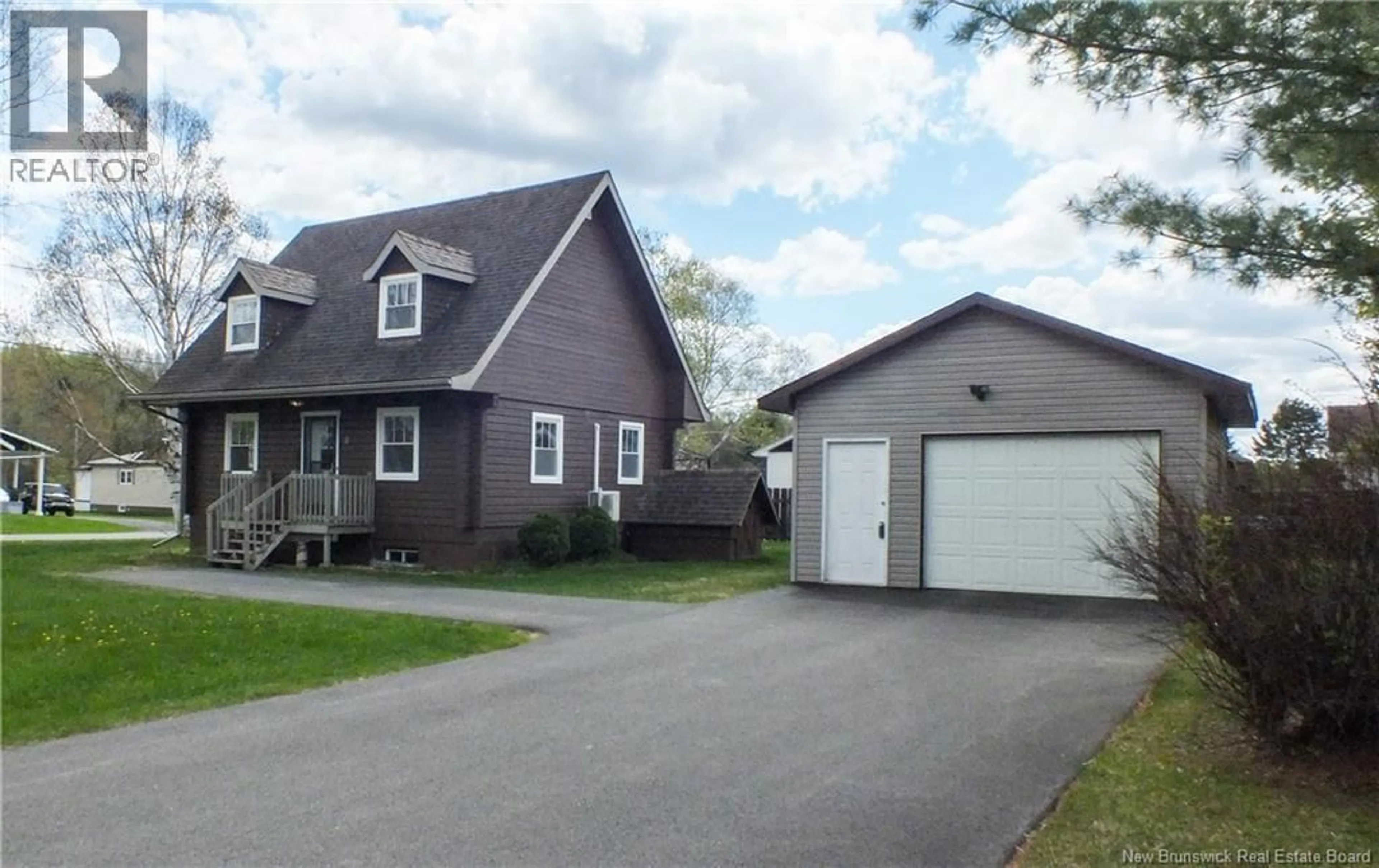 Home with vinyl exterior material, street for 8 CENTENNIAL ROW, Perth-Andover New Brunswick E7H1R5
