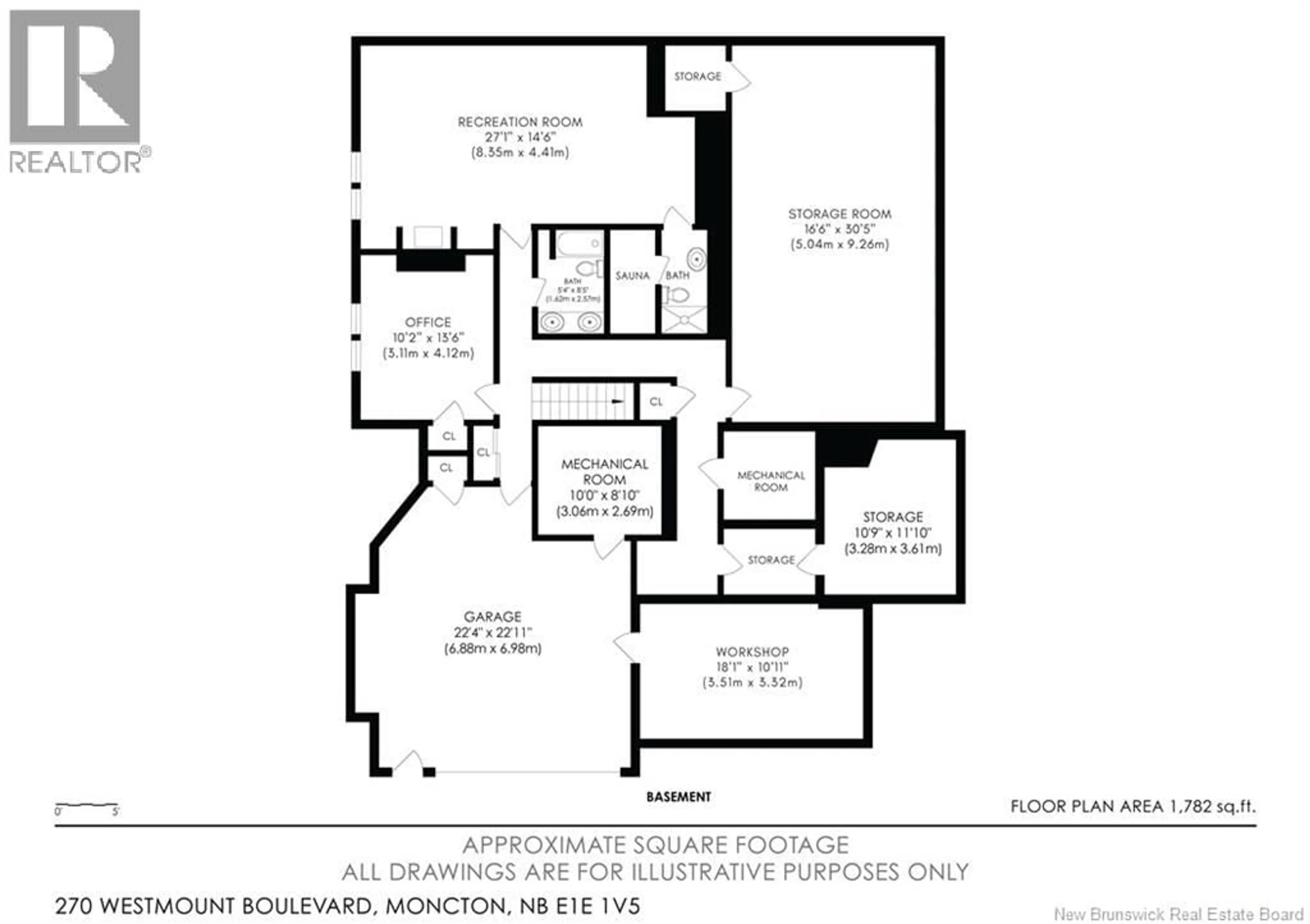 Floor plan for 270 WESTMOUNT BOULEVARD, Moncton New Brunswick E1E1V5