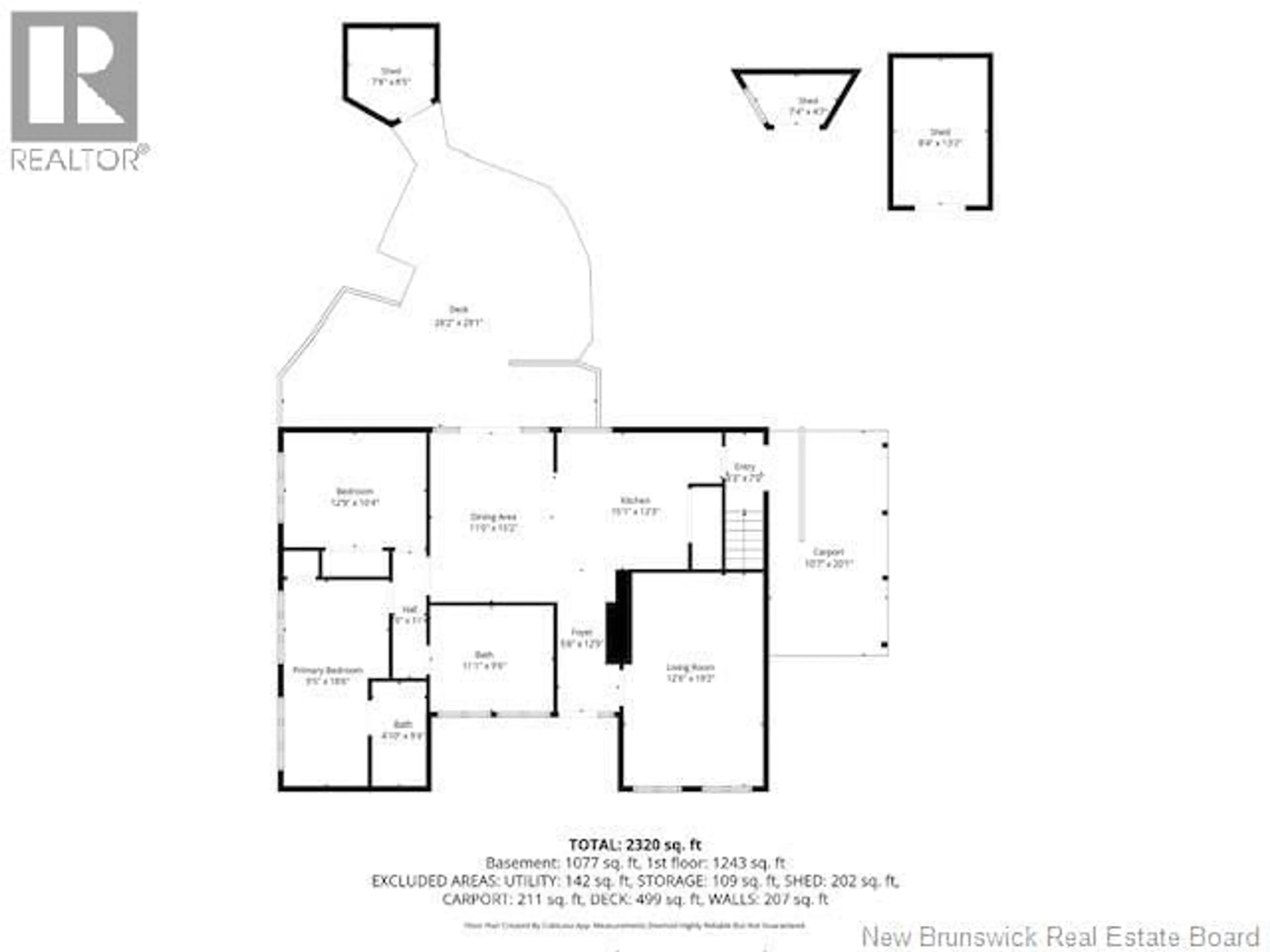 Floor plan for 114 PRINCIPALE STREET, Eel River Crossing New Brunswick E8E1T1