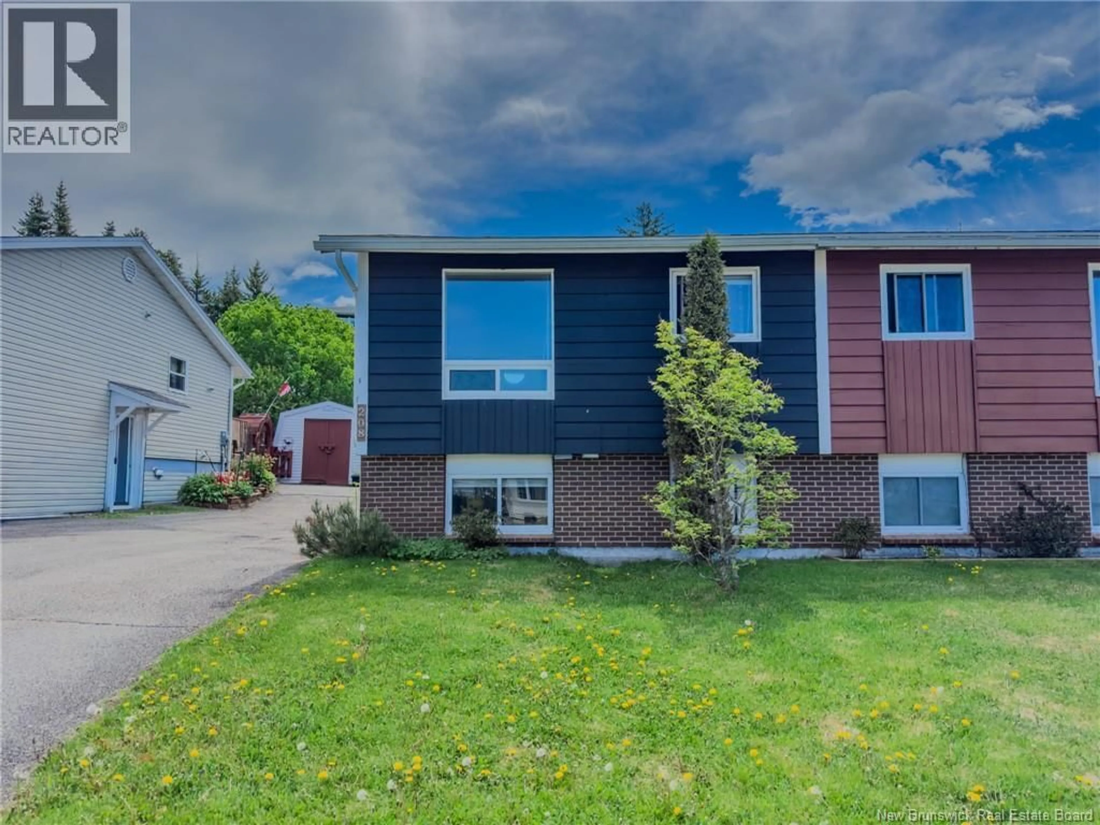 Home with vinyl exterior material, street for 208 BOYANER CRESCENT, Saint John New Brunswick E2J4C4