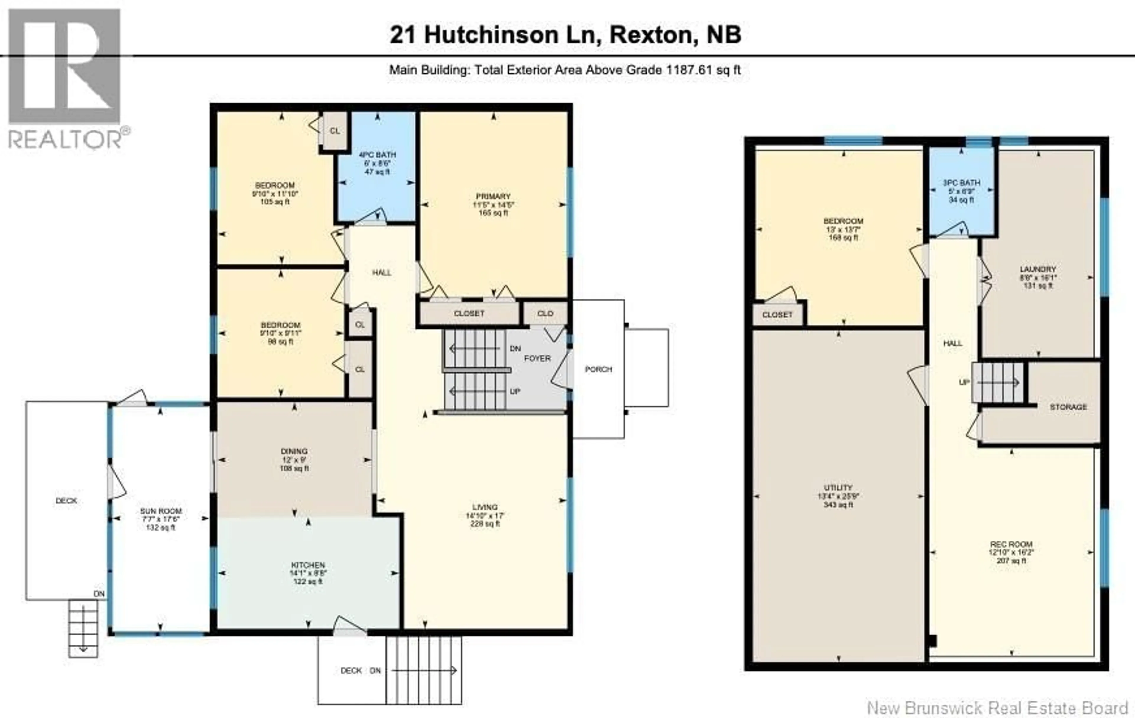 Floor plan for 21 HUTCHINSON LANE, Rexton New Brunswick E4W1Y8