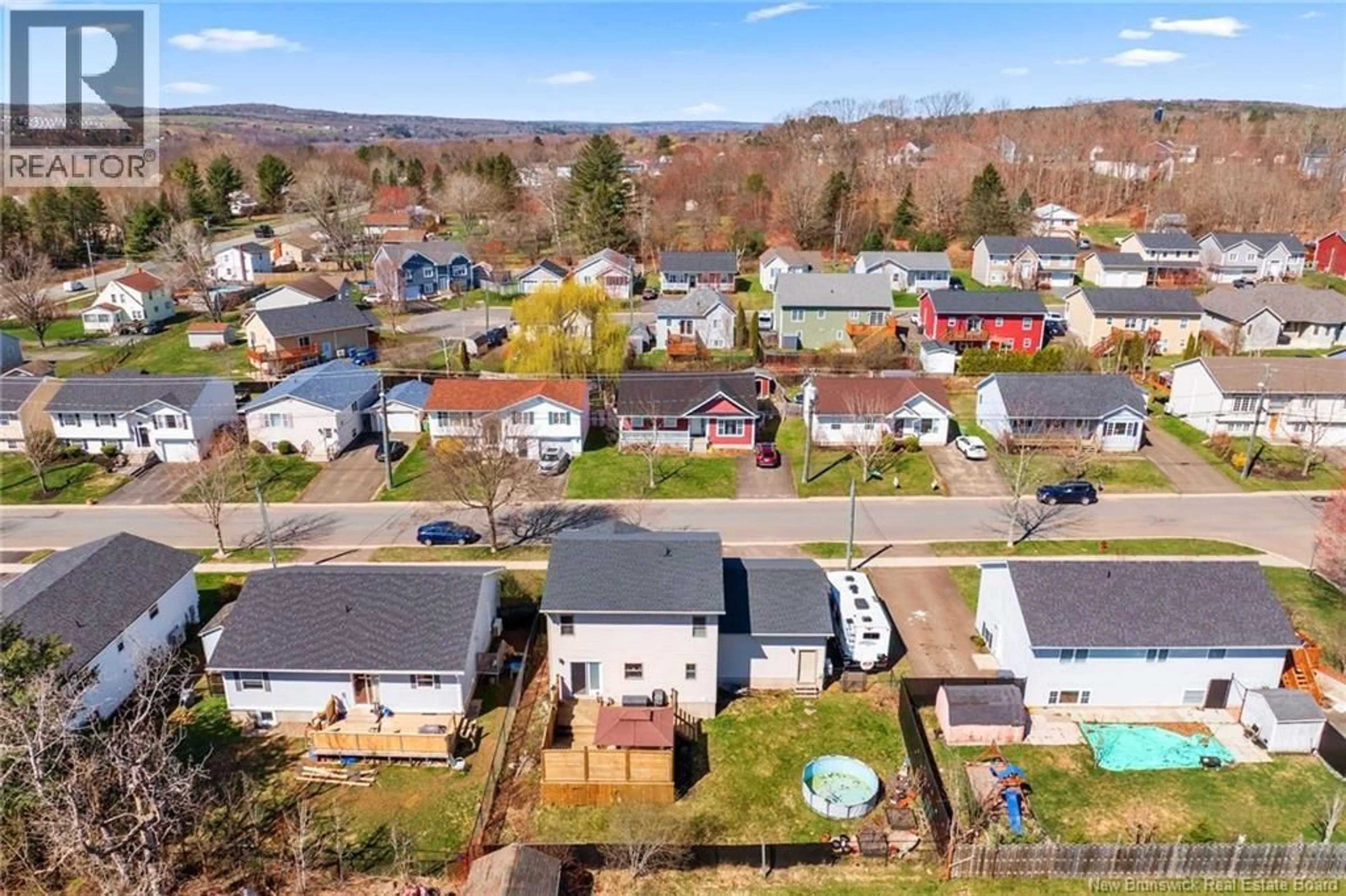 A pic from outside/outdoor area/front of a property/back of a property/a pic from drone, street for 42 REGIMENT CREEK AVENUE, Fredericton New Brunswick E3G9W2