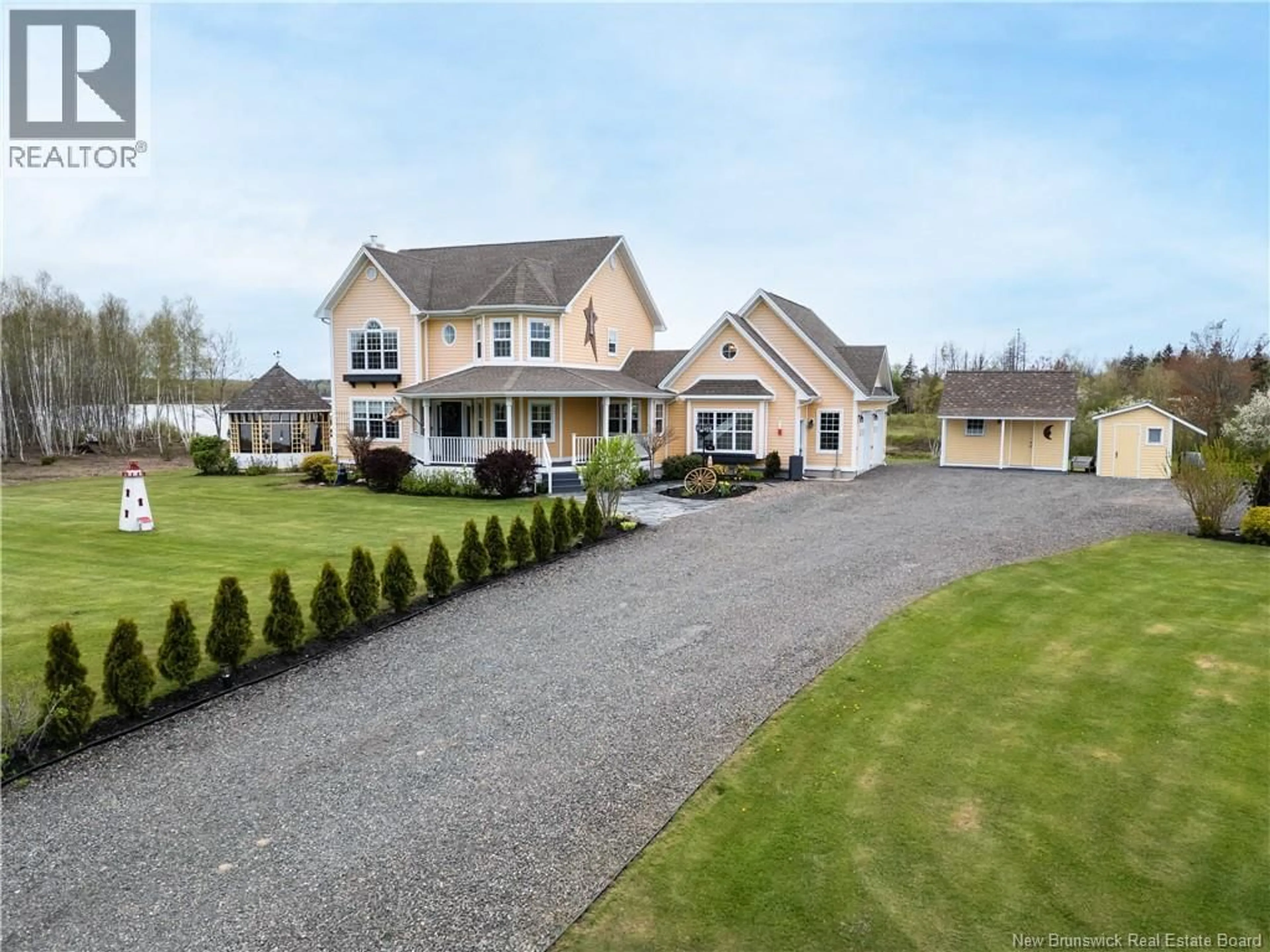 A pic from outside/outdoor area/front of a property/back of a property/a pic from drone, street for 28 RYAN LANE, Grand-Barachois New Brunswick E4P7M9