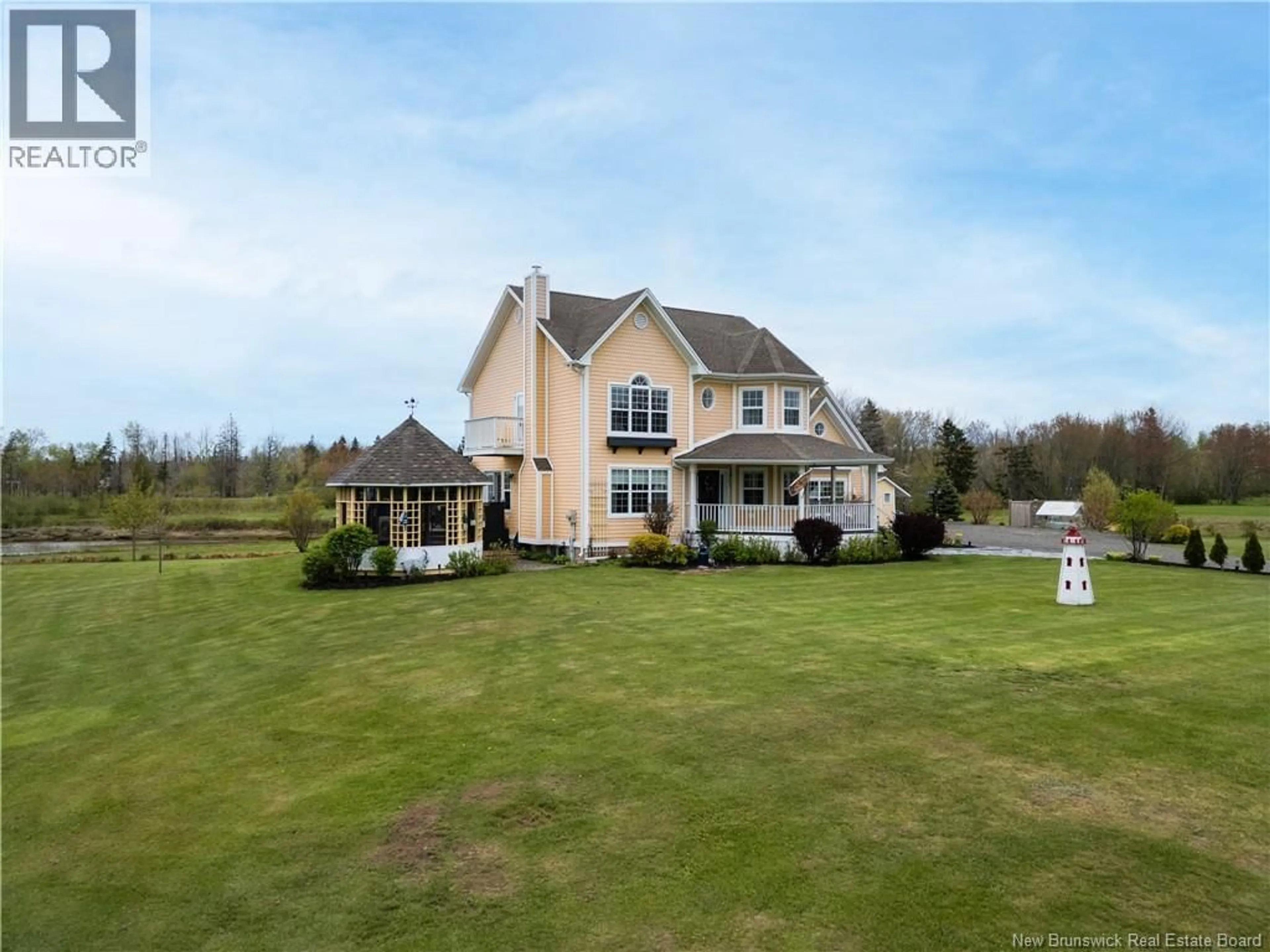 A pic from outside/outdoor area/front of a property/back of a property/a pic from drone, water/lake/river/ocean view for 28 RYAN LANE, Grand-Barachois New Brunswick E4P7M9