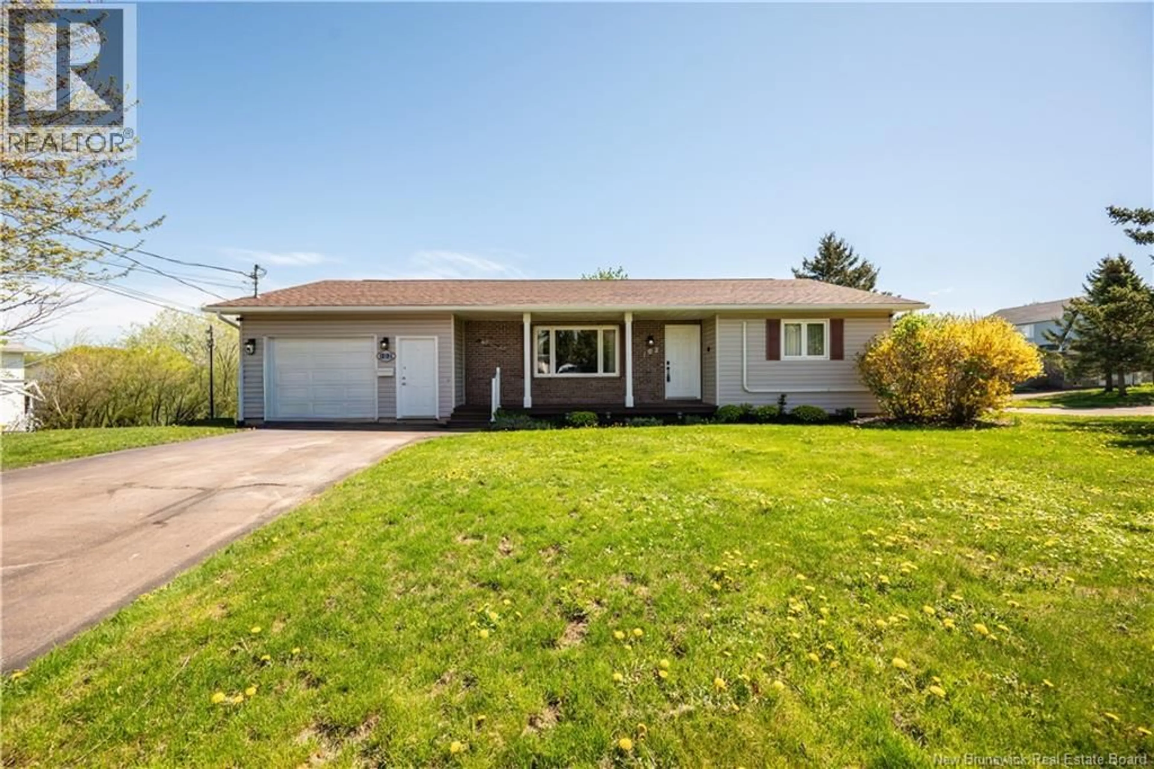 Home with vinyl exterior material, street for 102 BRIARDALE DRIVE, Moncton New Brunswick E1G2B6