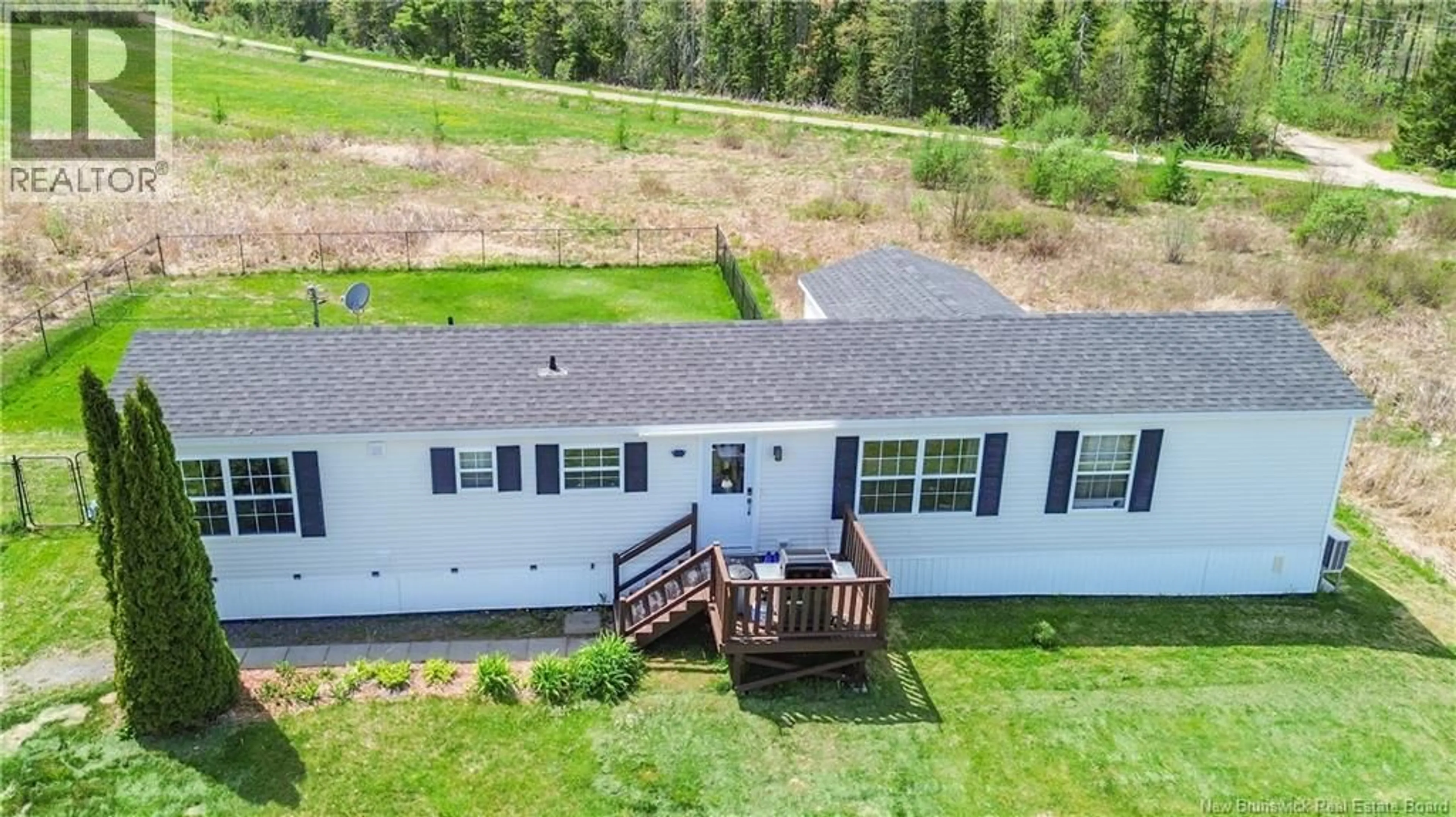 A pic from outside/outdoor area/front of a property/back of a property/a pic from drone, unknown for 46 SUNPOKE ROAD, Rusagonis New Brunswick E3B8Y6