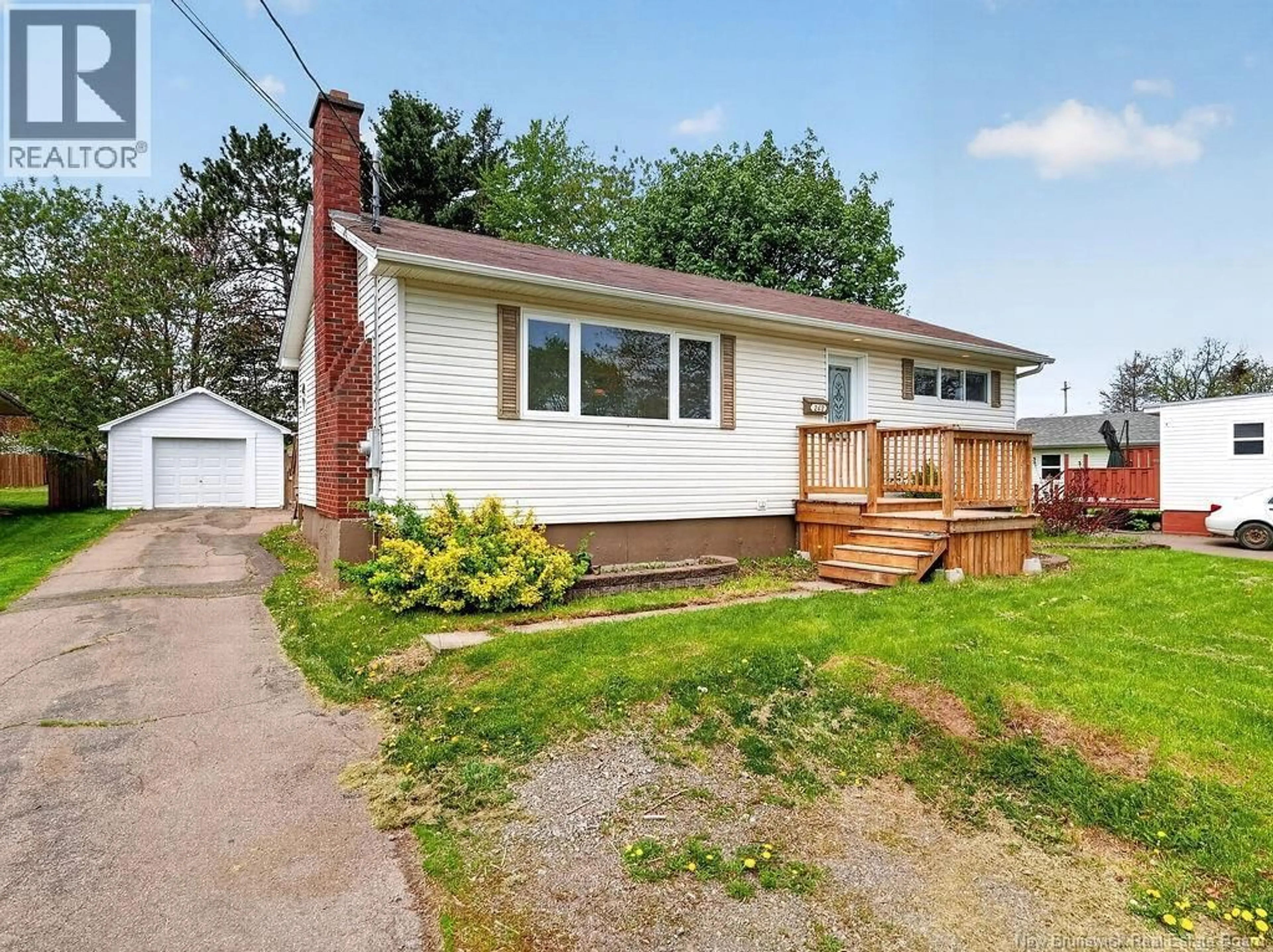 Home with vinyl exterior material, street for 242 BROADWAY STREET, Moncton New Brunswick E1A3Y6
