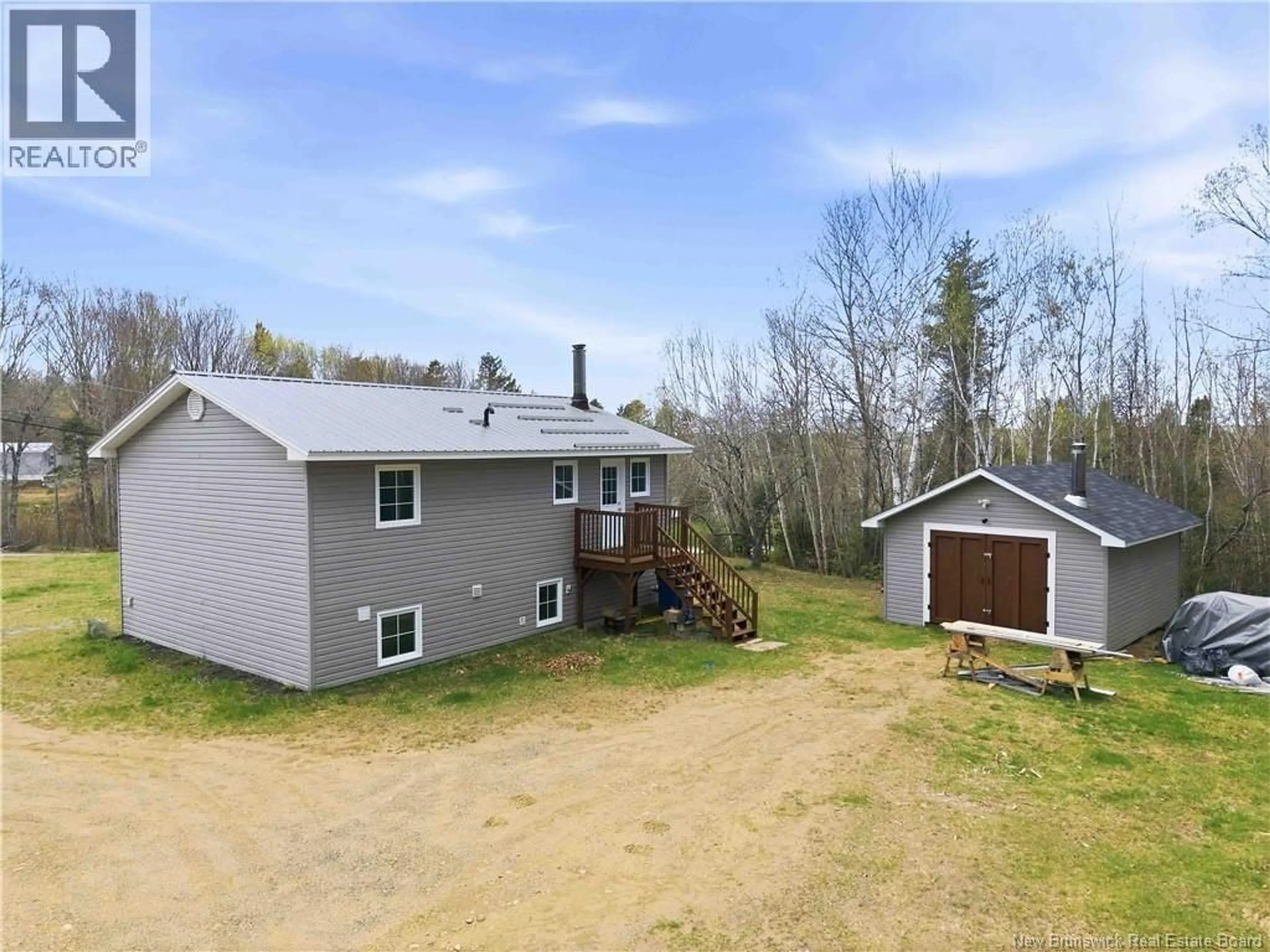 A pic from outside/outdoor area/front of a property/back of a property/a pic from drone, water/lake/river/ocean view for 64 HOLT ROAD, McNamee New Brunswick E9C2C6
