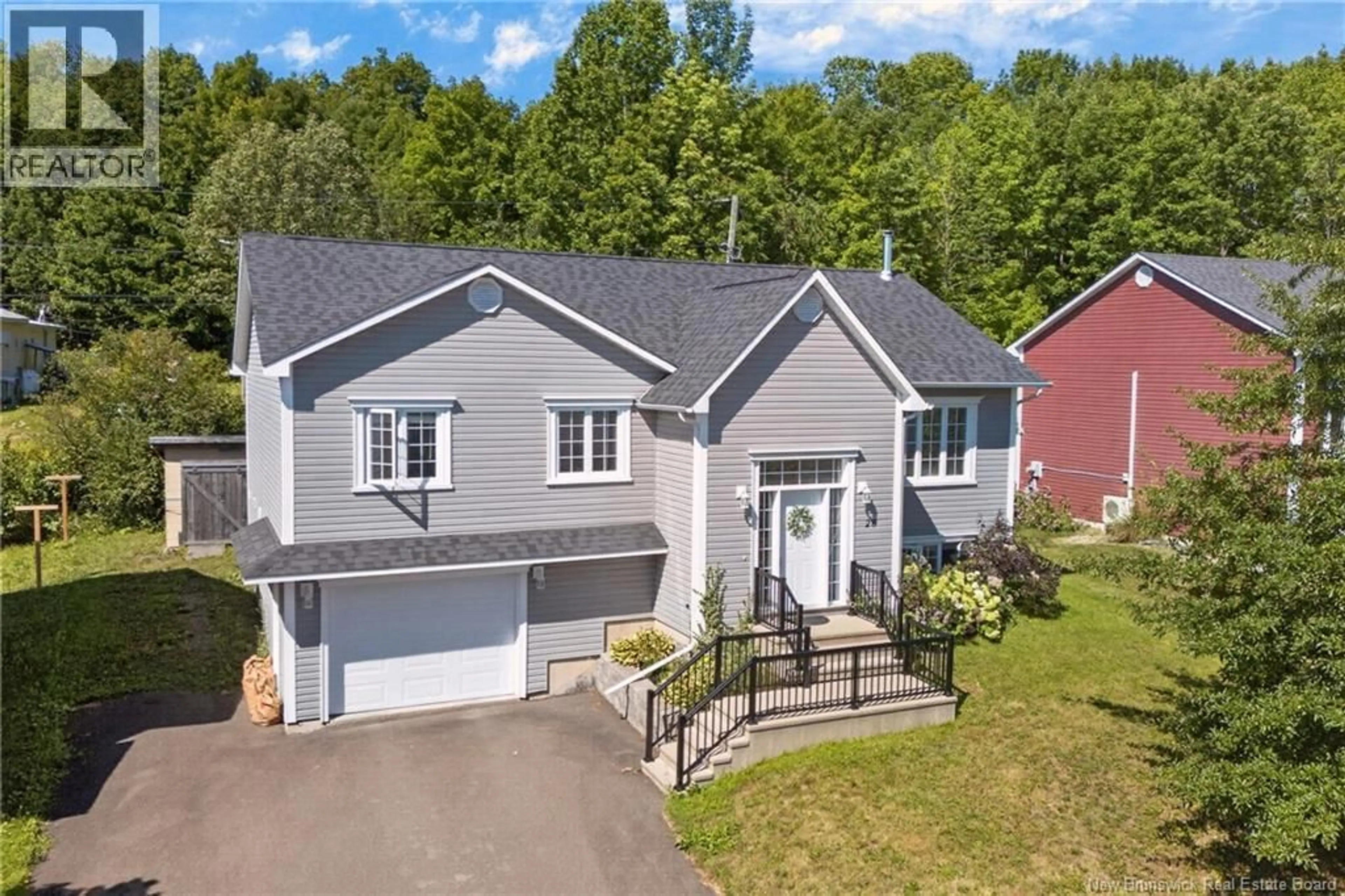 A pic from outside/outdoor area/front of a property/back of a property/a pic from drone, street for 28 BRANDON COURT, Fredericton New Brunswick E3G0X5