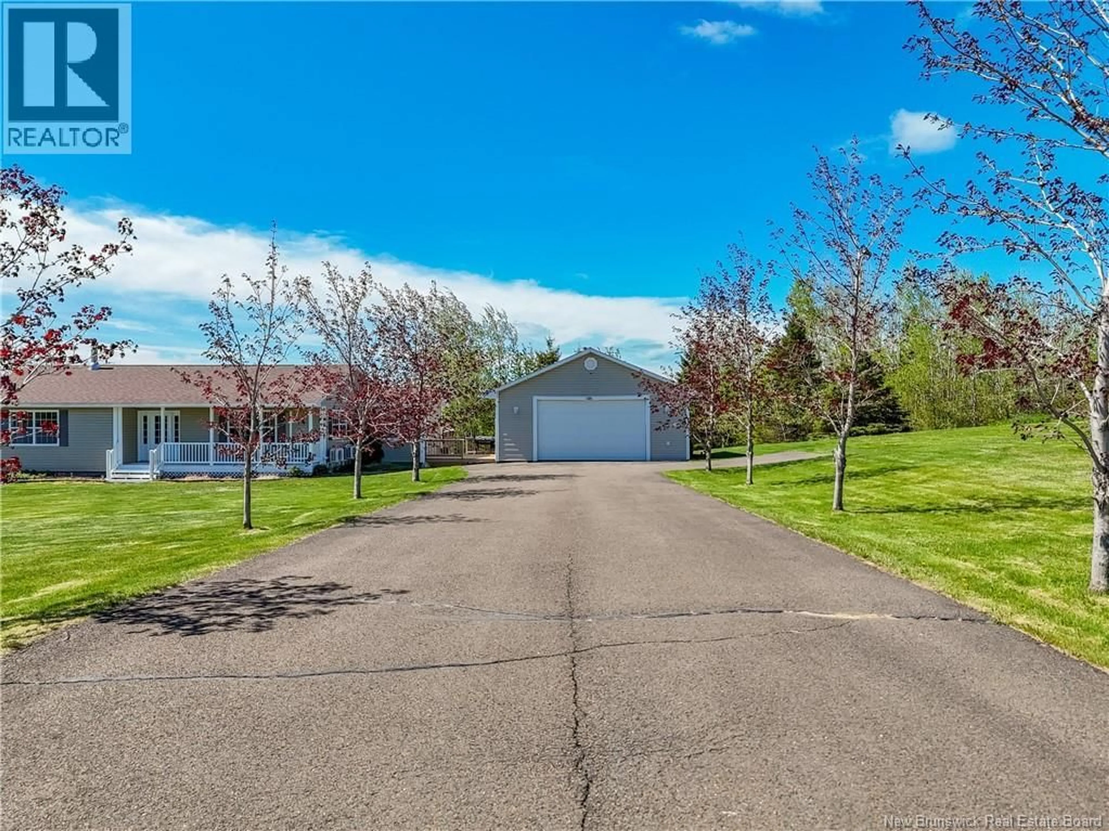 A pic from outside/outdoor area/front of a property/back of a property/a pic from drone, street for 3205 ROUTE 104, Upper Hainesville New Brunswick E6E1J1