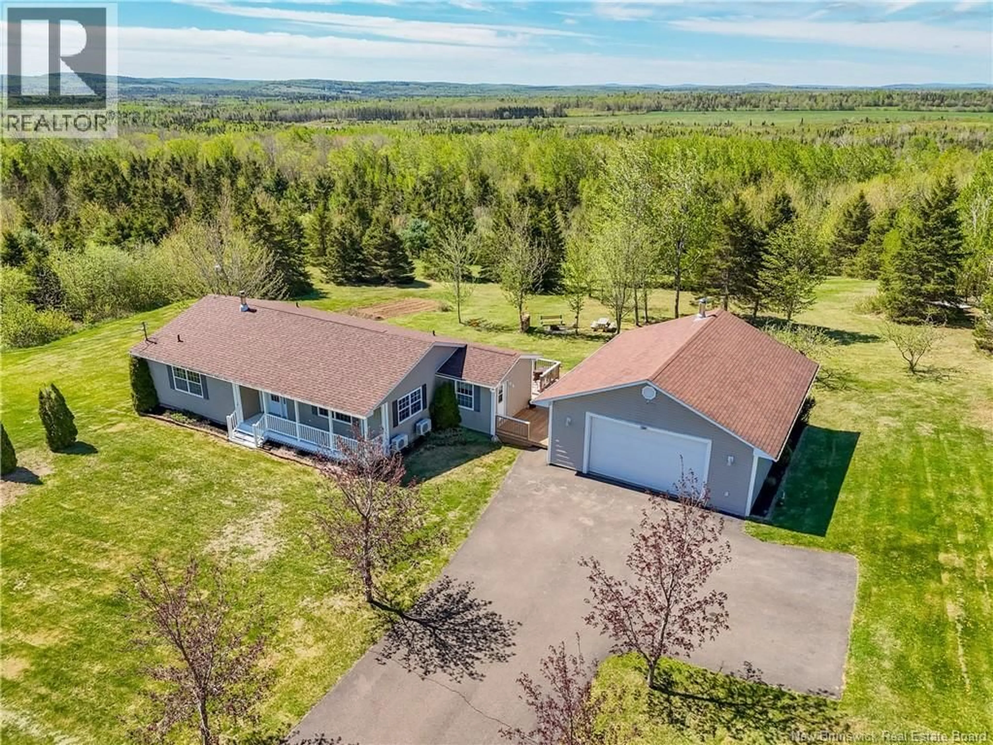 A pic from outside/outdoor area/front of a property/back of a property/a pic from drone, unknown for 3205 ROUTE 104, Upper Hainesville New Brunswick E6E1J1