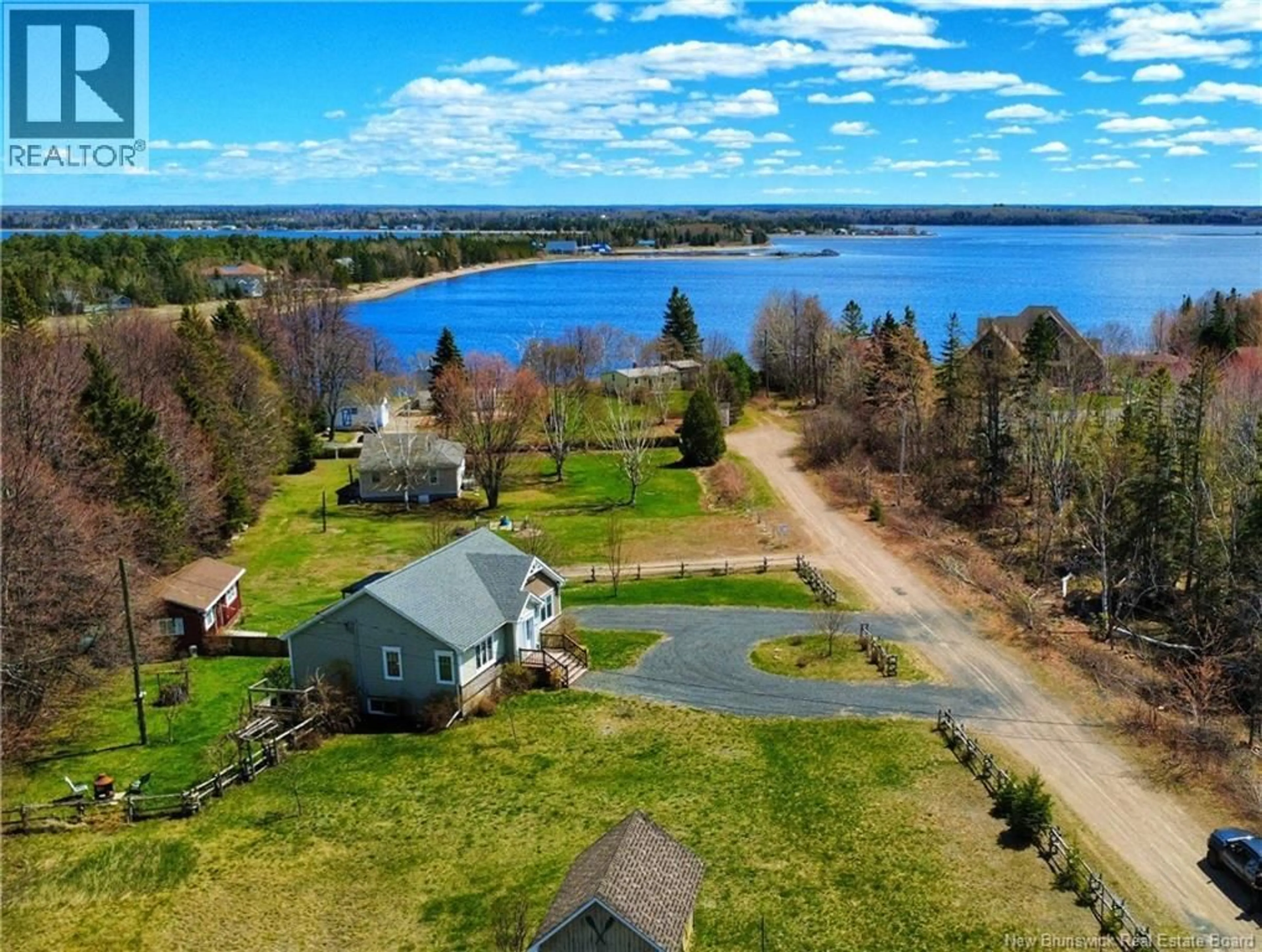 A pic from outside/outdoor area/front of a property/back of a property/a pic from drone, water/lake/river/ocean view for 1274 YOUGHALL DRIVE, Bathurst New Brunswick E2A4Y3