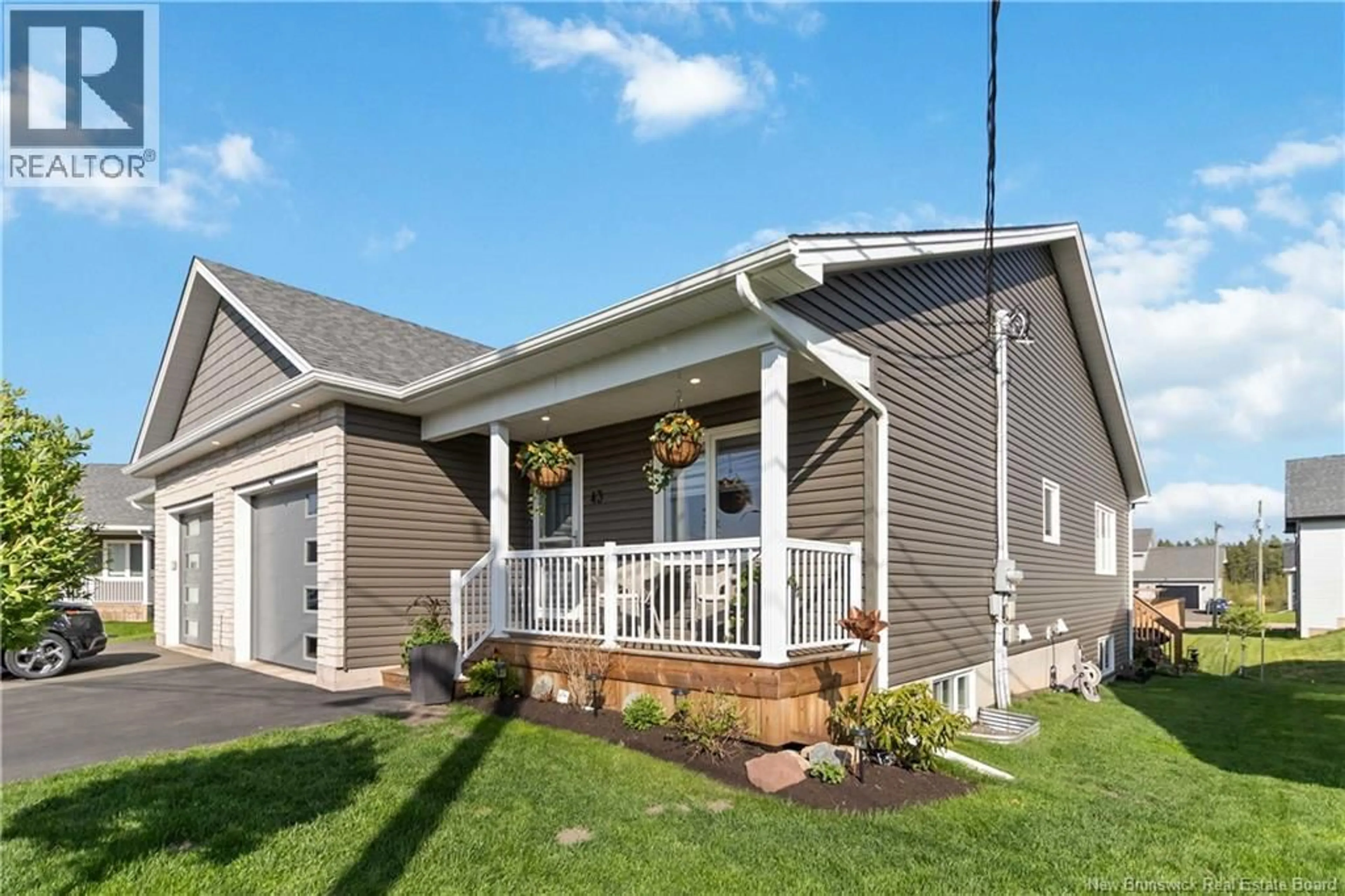 Home with vinyl exterior material, street for 43 SATLEVILLE CRESCENT, Riverview New Brunswick E1B0W2