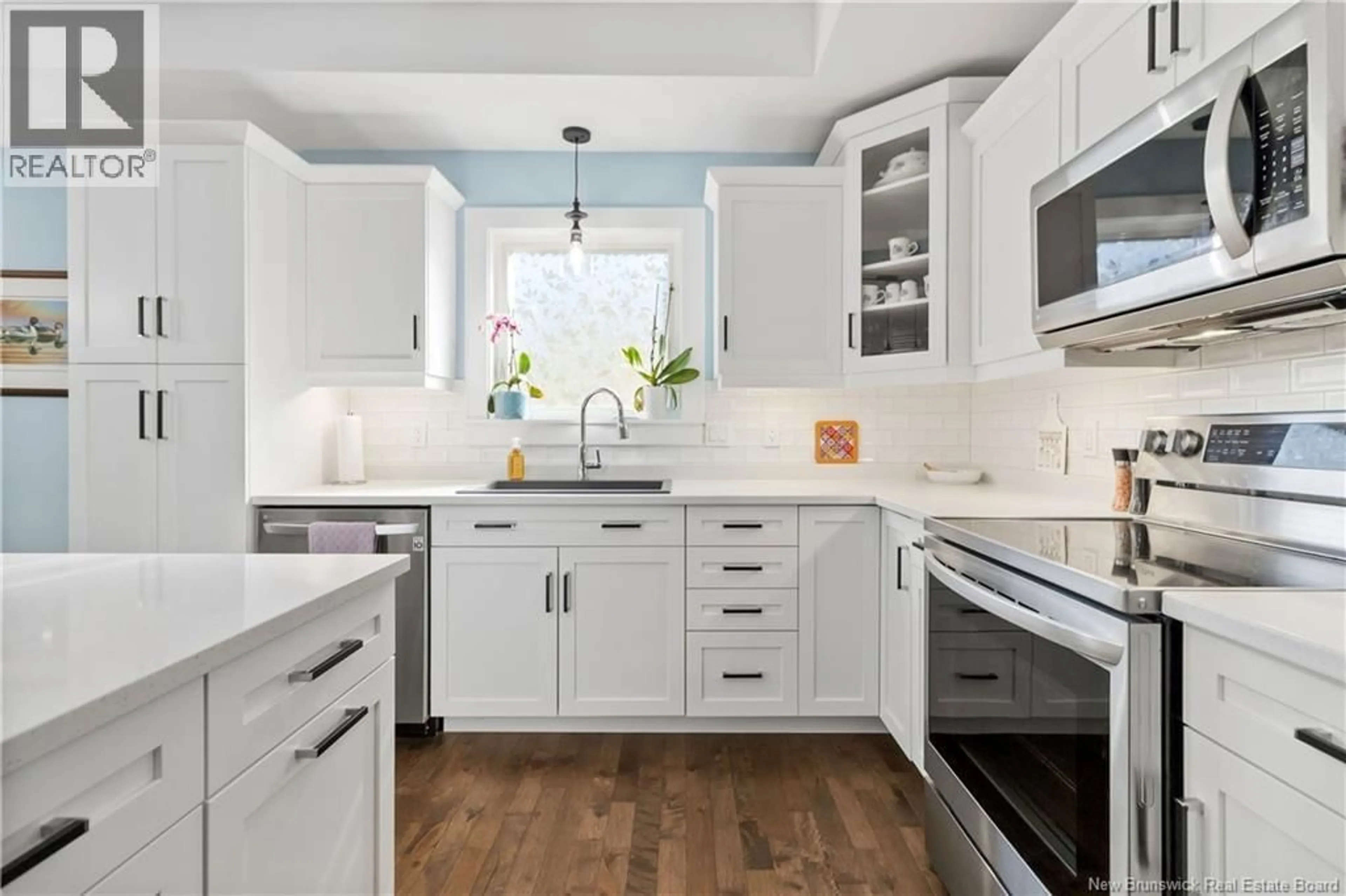 Open concept kitchen, ceramic/tile floor for 43 SATLEVILLE CRESCENT, Riverview New Brunswick E1B0W2