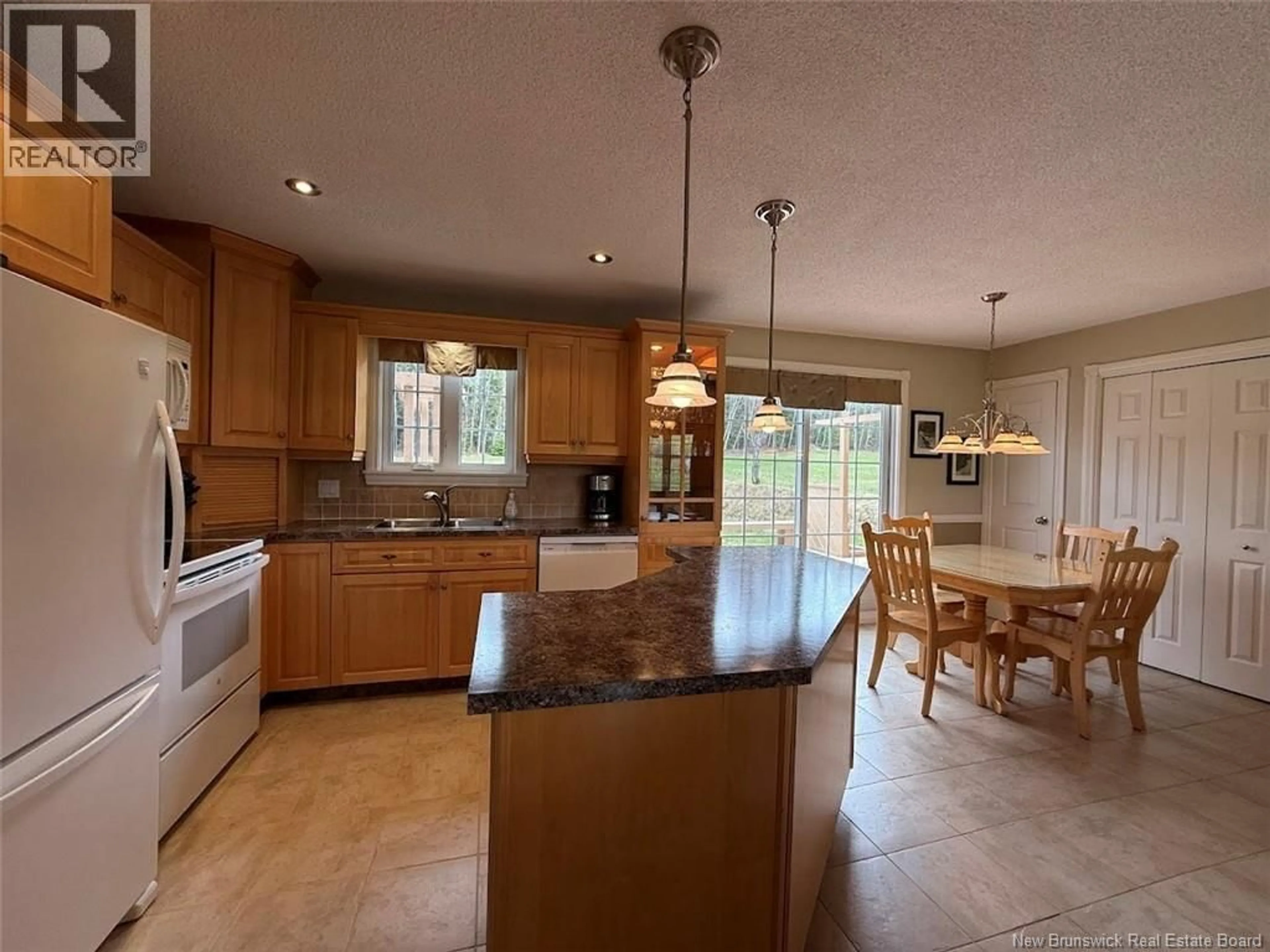 Open concept kitchen, ceramic/tile floor for 29 RANG 3 ROAD, Saint-Basile New Brunswick E7C2C3