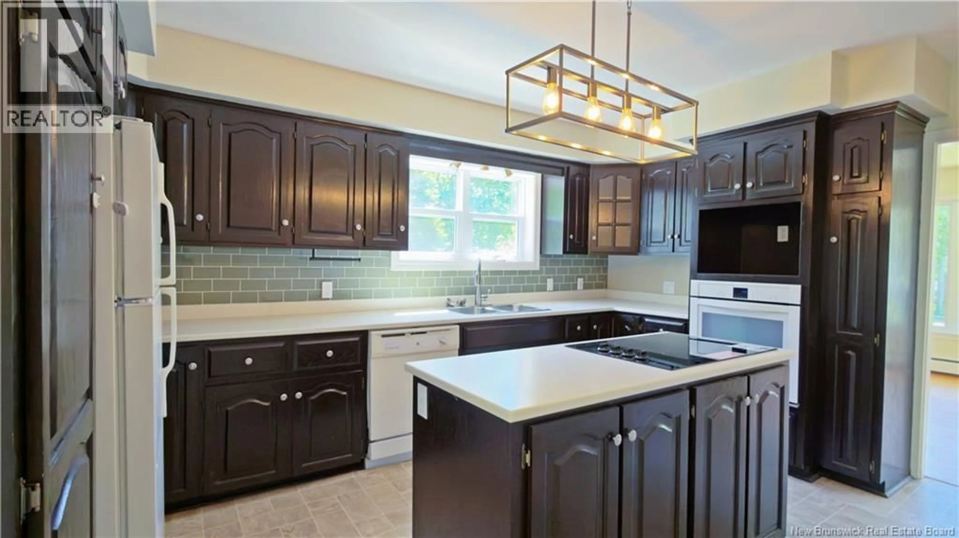 Open concept kitchen, ceramic/tile floor for 15 BAILEY AVENUE, Fredericton New Brunswick E3A1H3