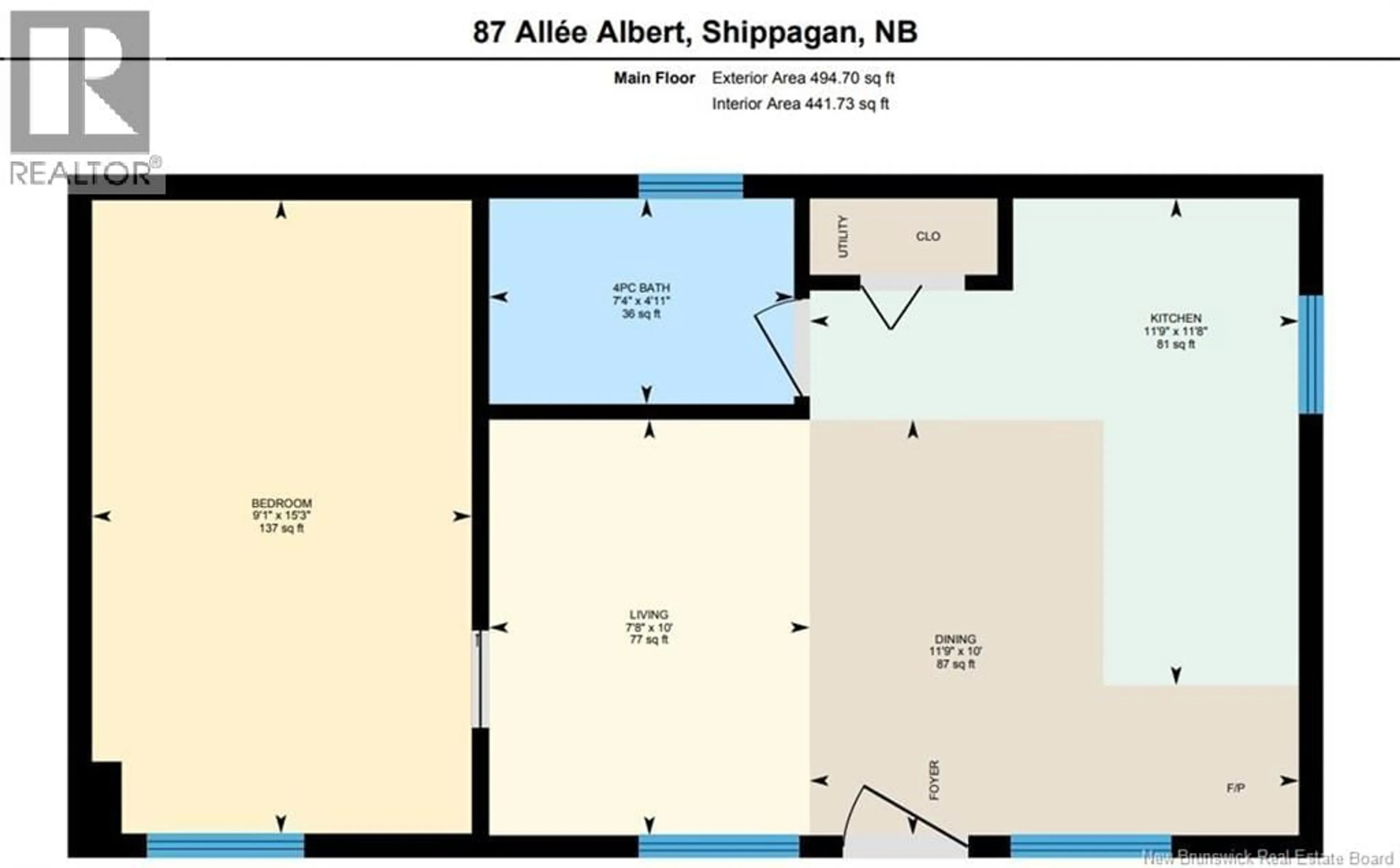 Floor plan for 87 ALLÉE ALBERT, Chiasson Office New Brunswick E8S0C1