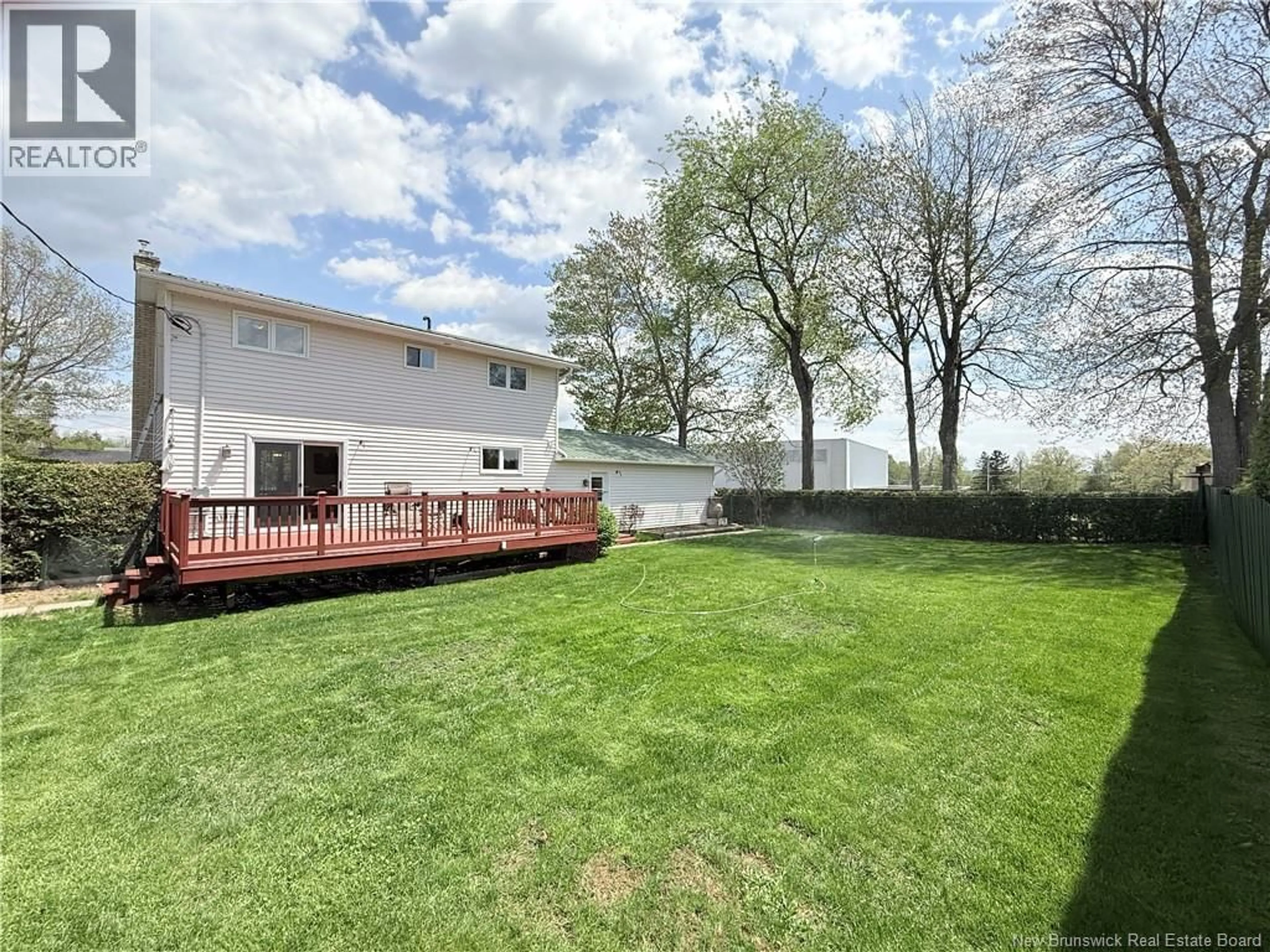 A pic from outside/outdoor area/front of a property/back of a property/a pic from drone, water/lake/river/ocean view for 111 ELIZABETH STREET, Woodstock New Brunswick E7M1P8