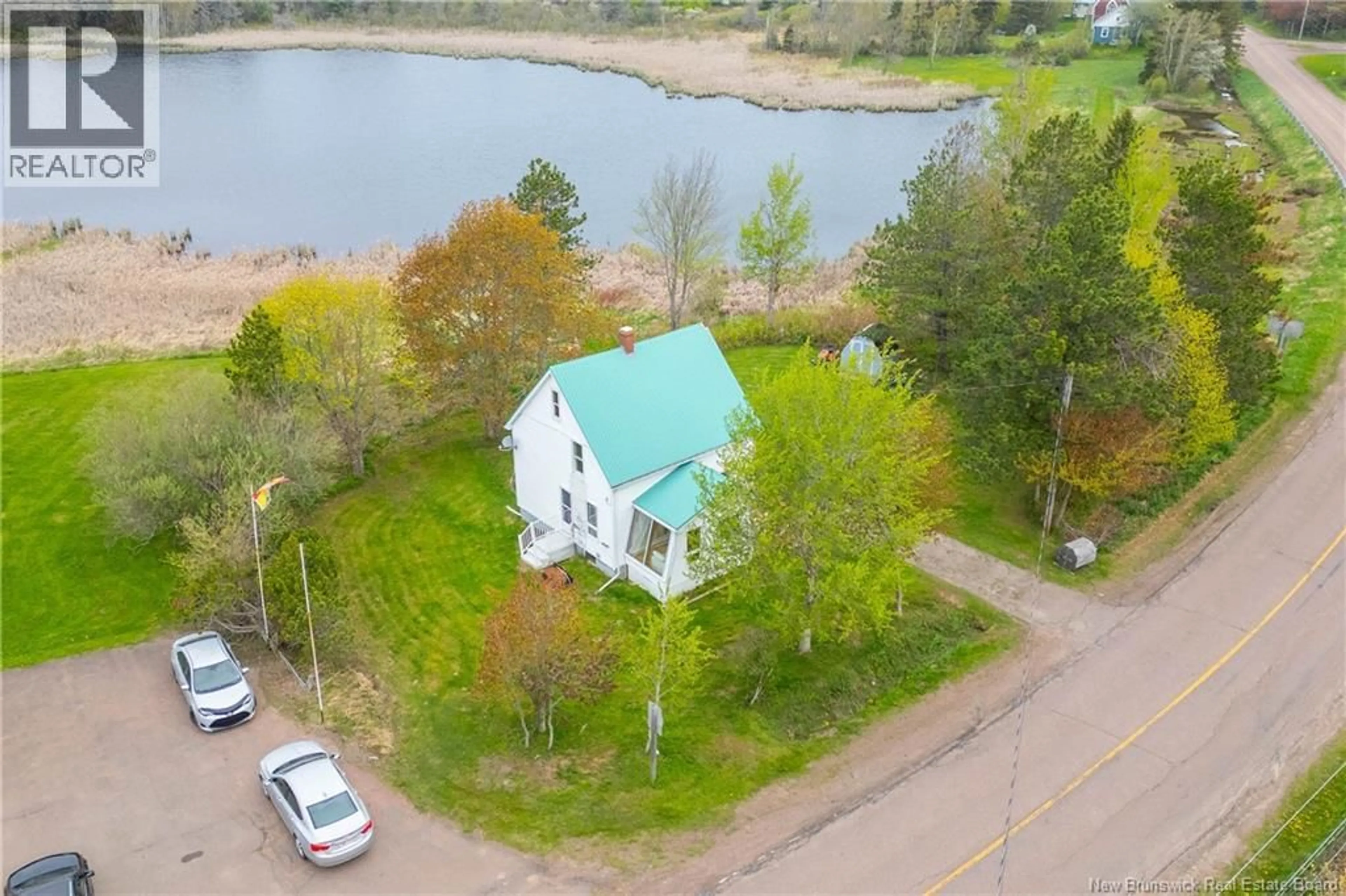 A pic from outside/outdoor area/front of a property/back of a property/a pic from drone, water/lake/river/ocean view for 385 ROUTE 970, Baie Verte New Brunswick E4M1N6