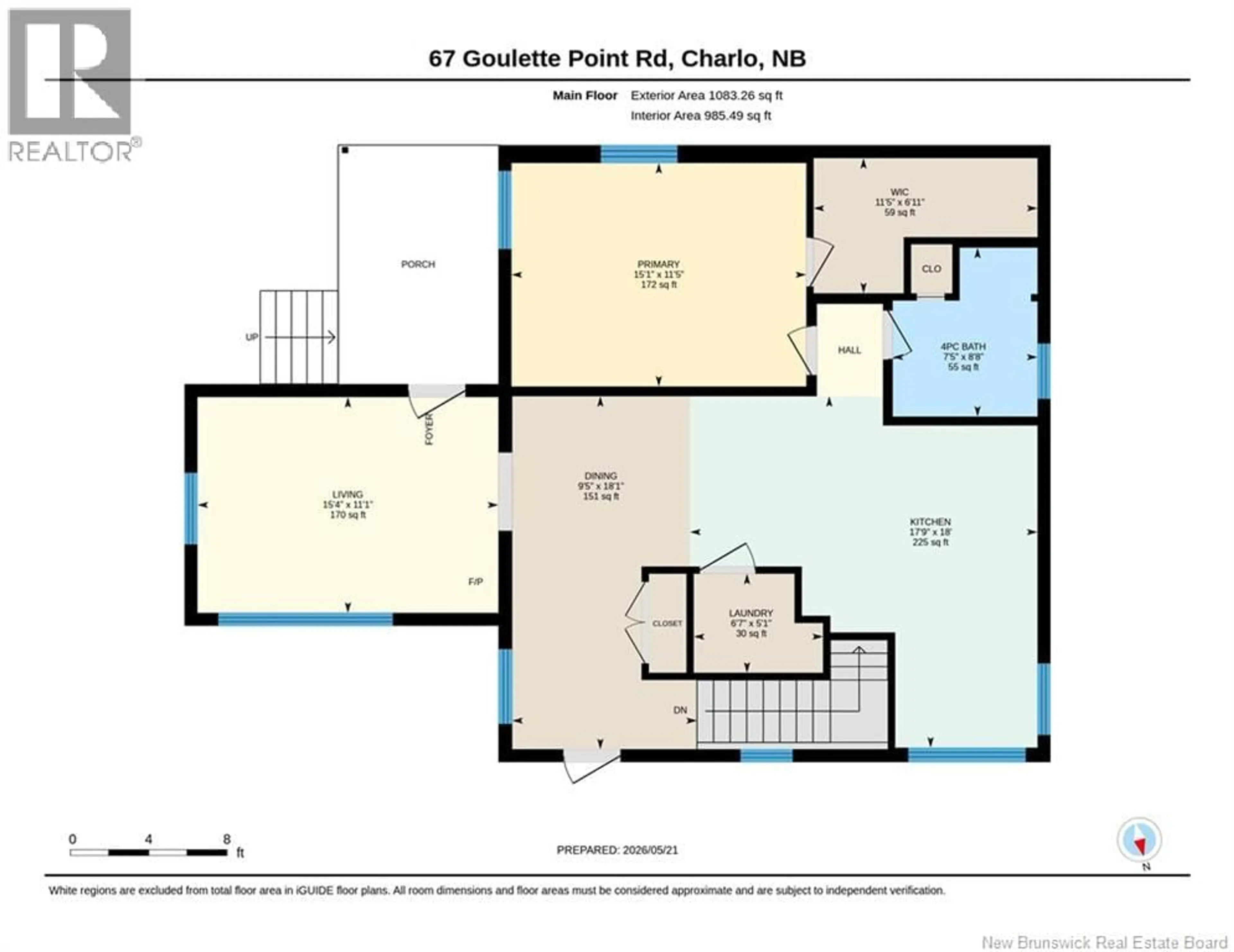 Floor plan for 67 GOULETTE POINT ROAD, Charlo New Brunswick E8E2Y9