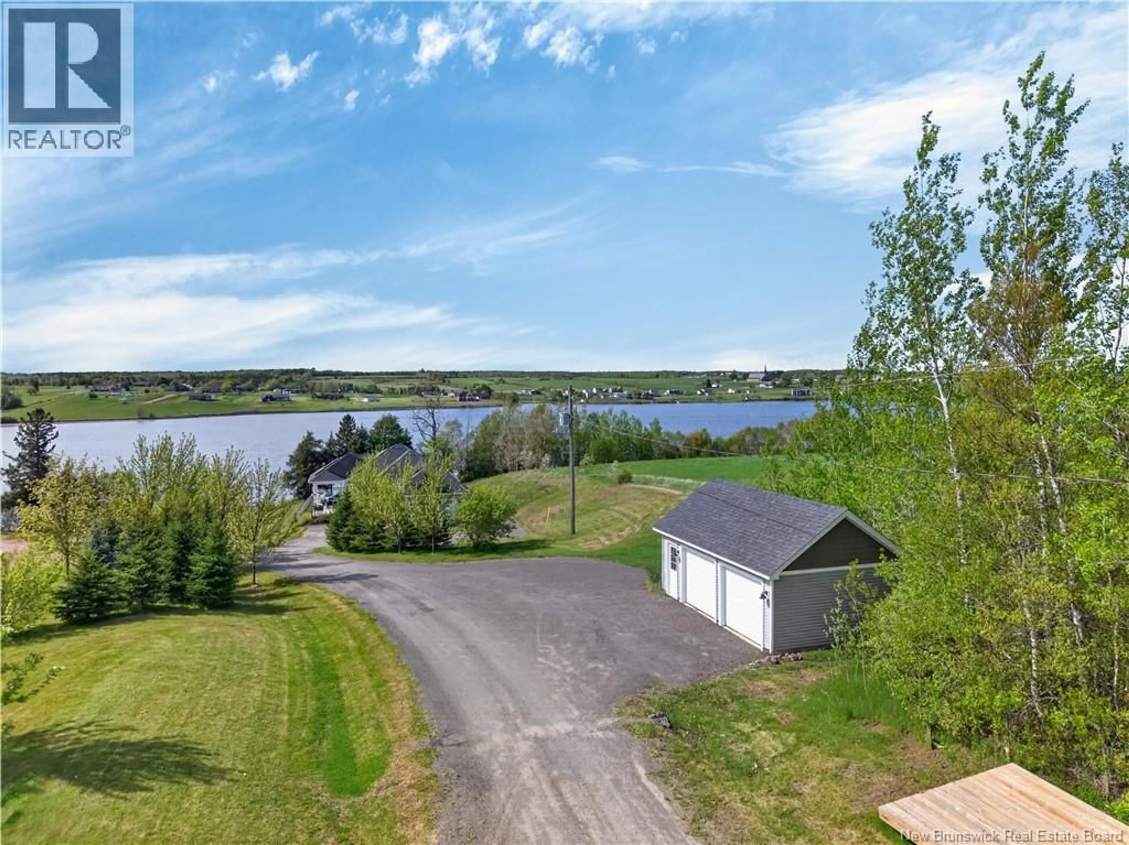 A pic from outside/outdoor area/front of a property/back of a property/a pic from drone, water/lake/river/ocean view for 16 CHARLES A LOUIS LANE, Sainte-Marie-De-Kent New Brunswick E4S0H2