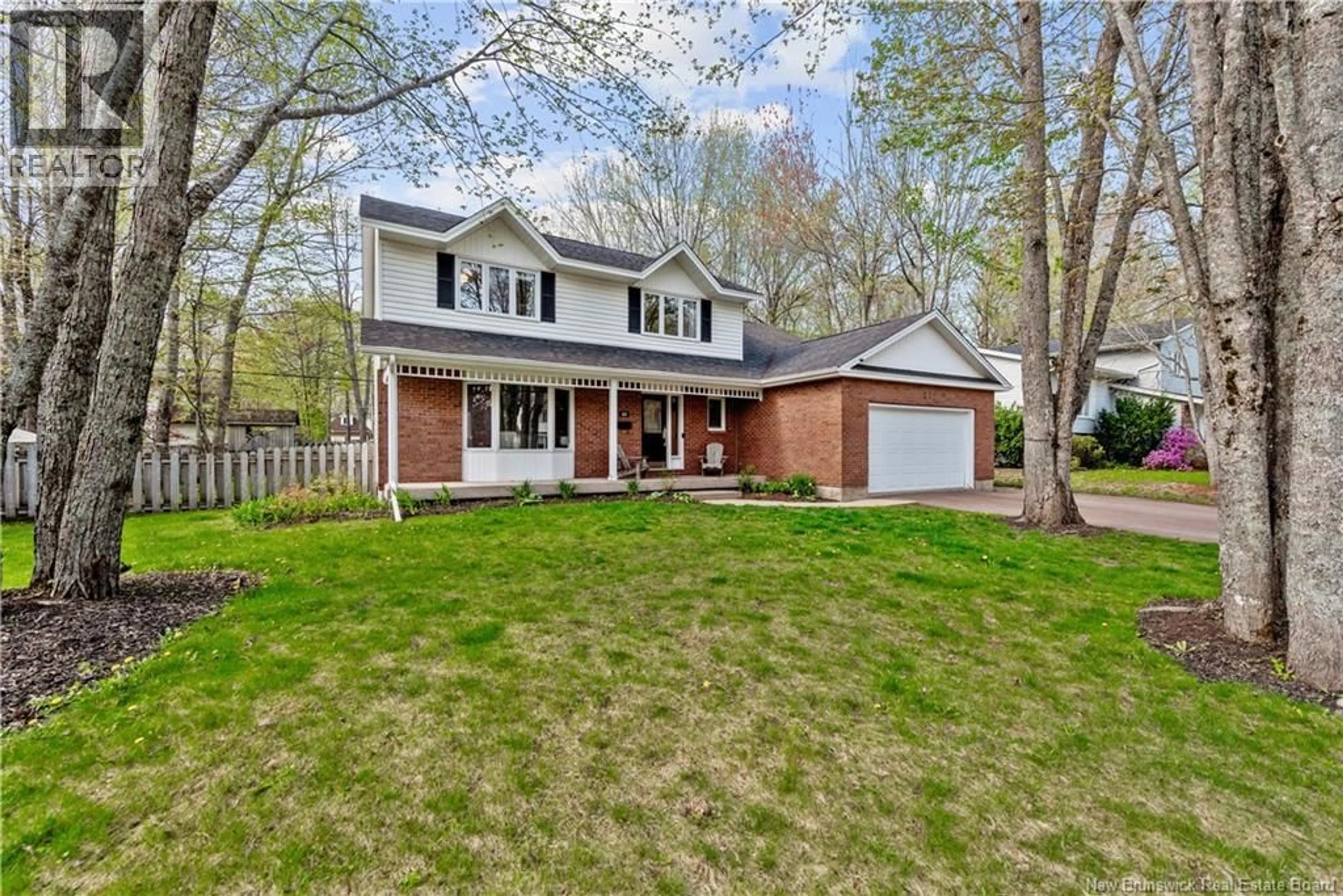 Home with brick exterior material, street for 22 SANDALWOOD DRIVE, Moncton New Brunswick E1G1Z9