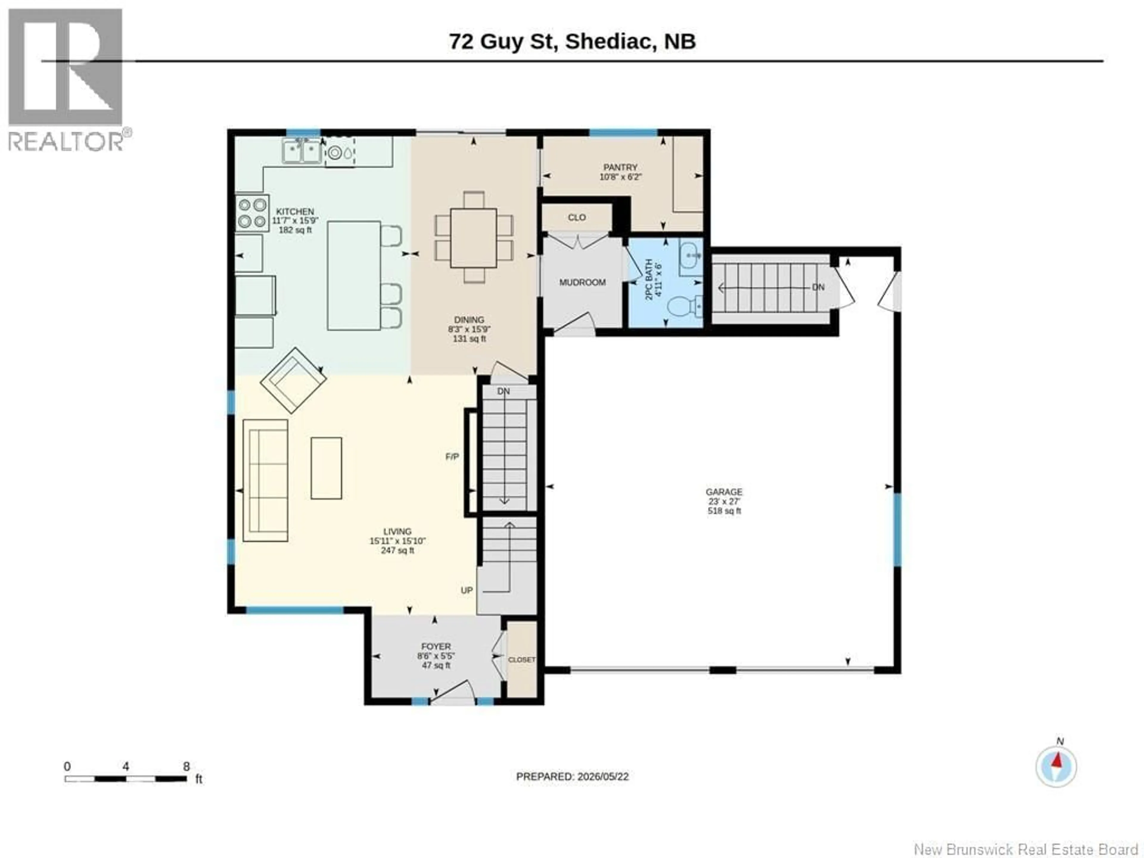 Floor plan for 72 GUY STREET, Shediac New Brunswick E4P0L5