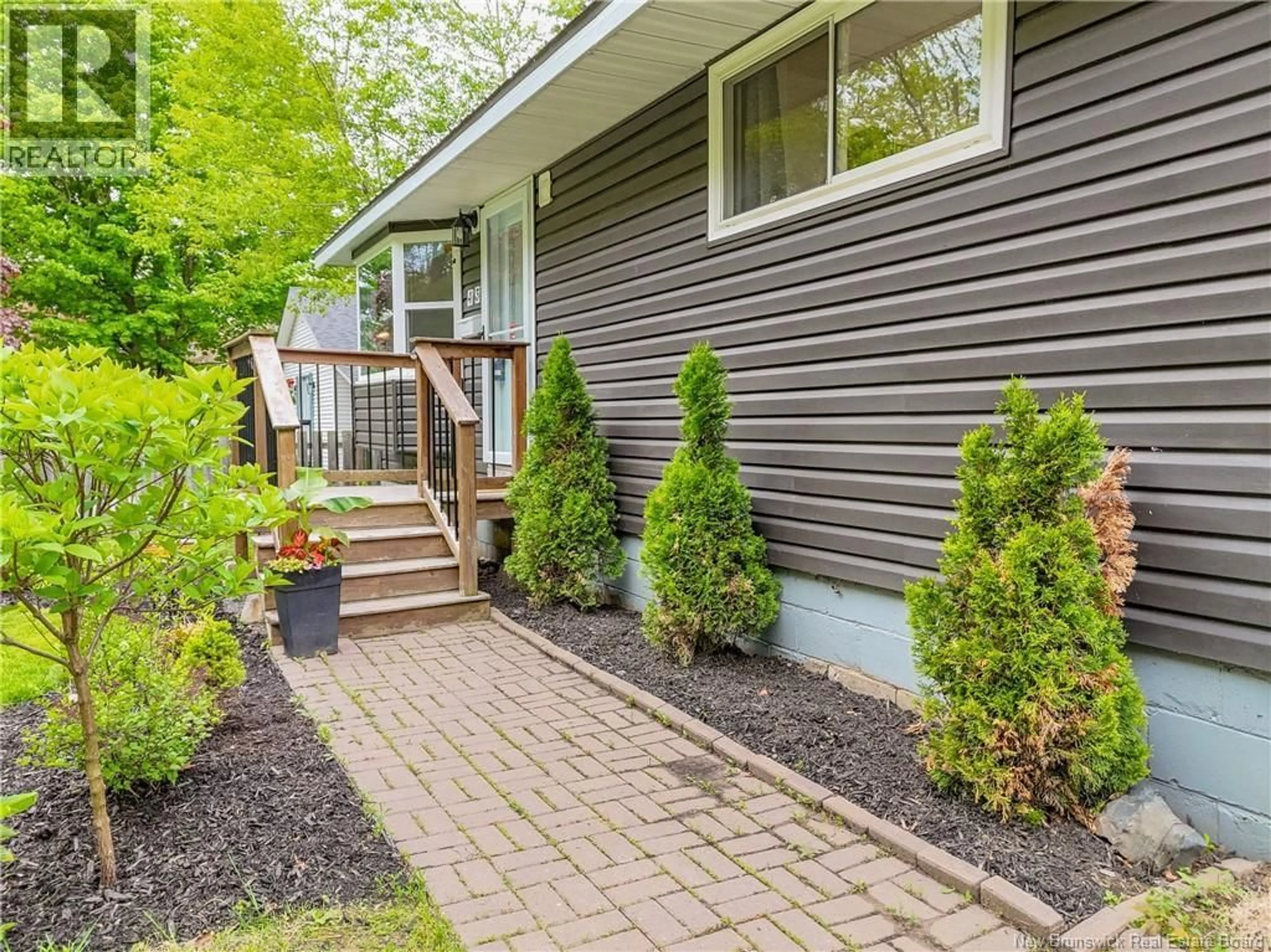 Home with vinyl exterior material, street for 43 HACHEY AVENUE, Fredericton New Brunswick E3A3X7