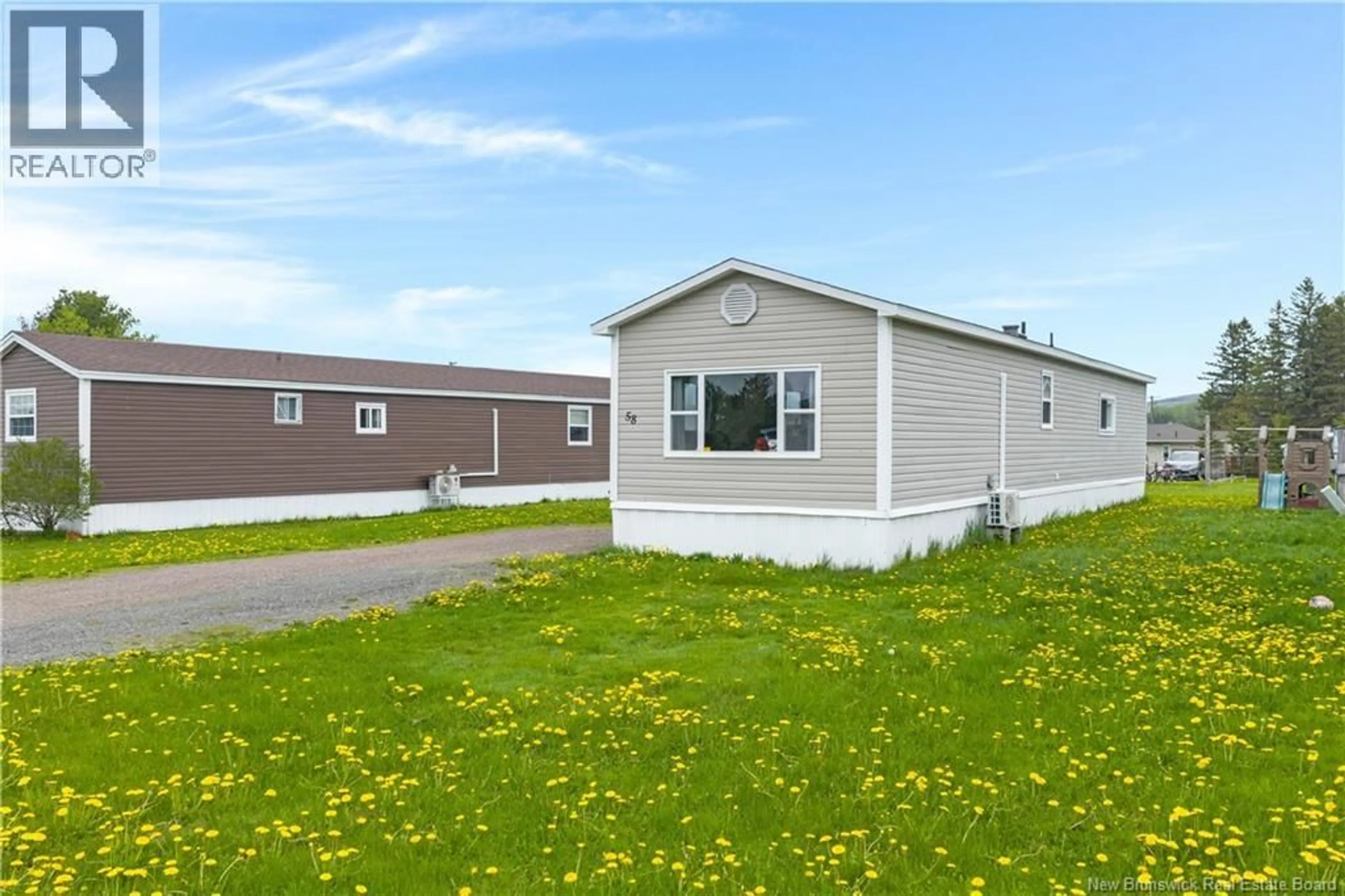 Home with vinyl exterior material, street for 58 ORCHARD CRESCENT, Picadilly New Brunswick E4E3X7