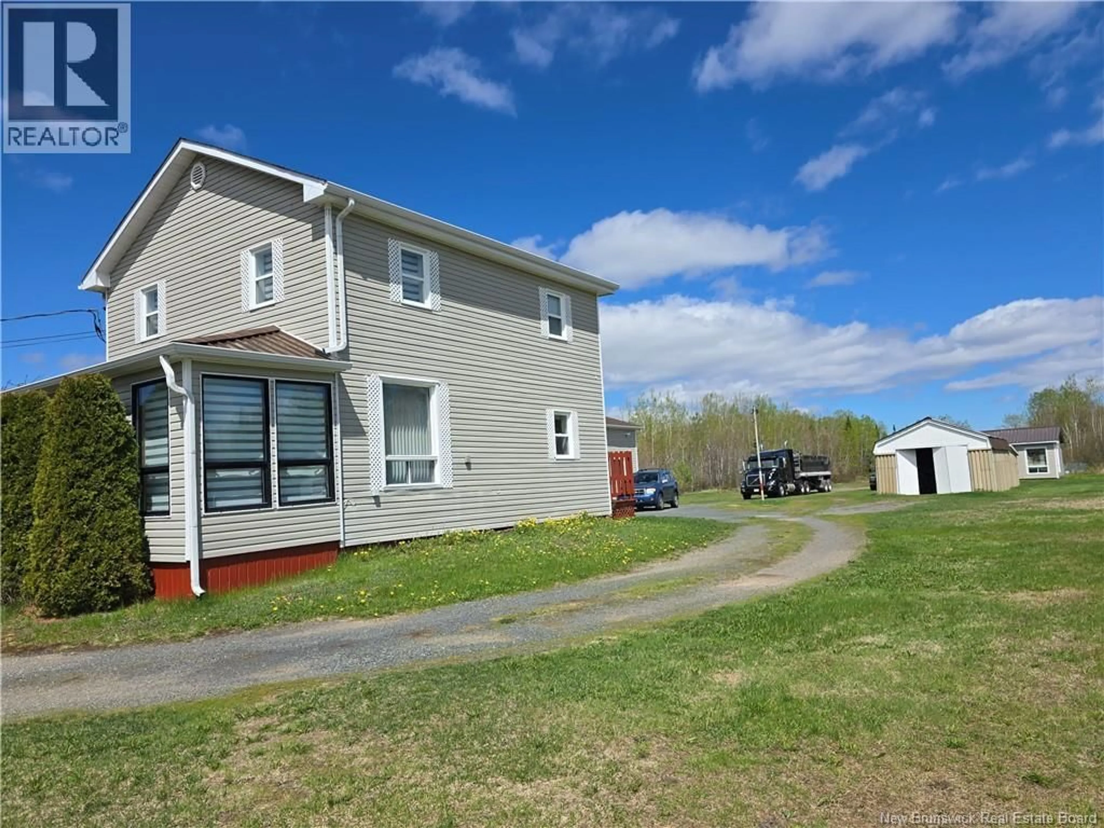 A pic from outside/outdoor area/front of a property/back of a property/a pic from drone, unknown for 4373 ROUTE 134, Allardville New Brunswick E8L1G7