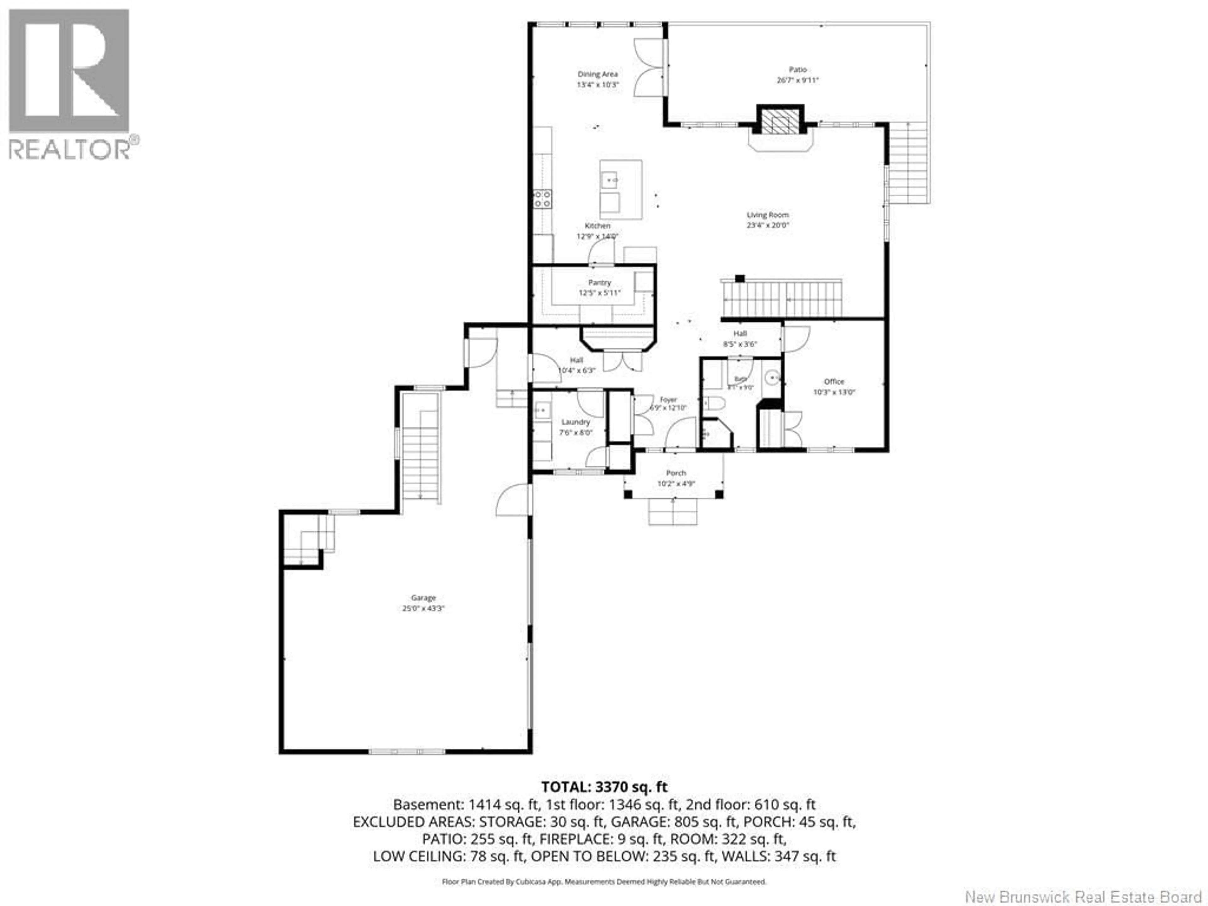 Floor plan for 29 PANORAMA ROAD, Drummond New Brunswick E3Y3X3